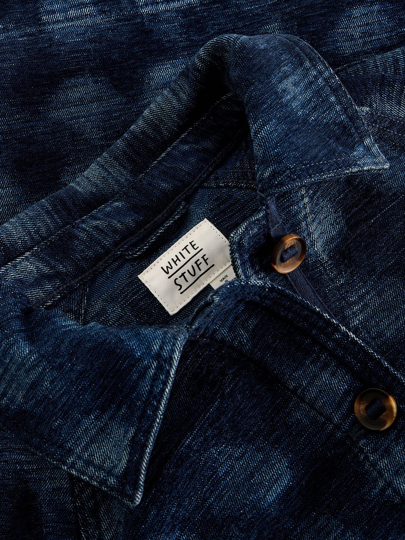 Image 6 of 6 of White Stuff Eden Denim Jacquard Jacket - Blue