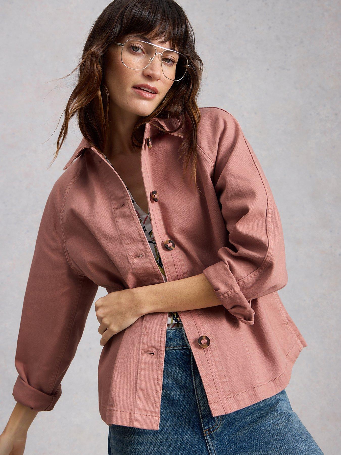 White Stuff Eden Denim Jacket - Pink
