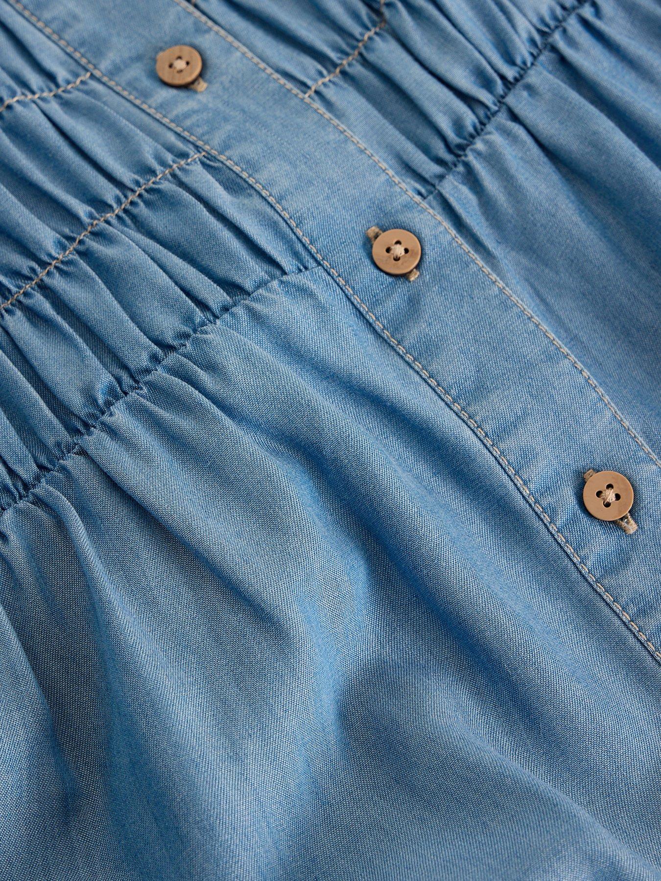 Image 6 of 6 of White Stuff Tammie Chambray Shirt - Blue