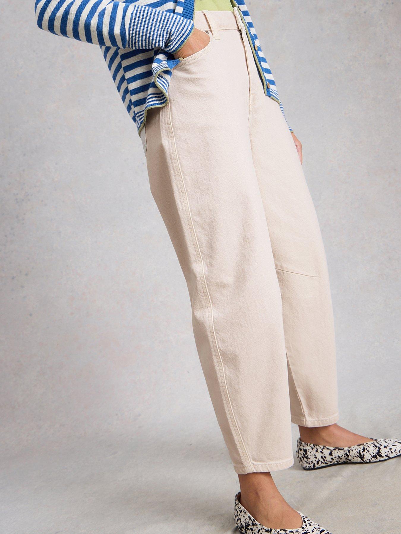  image of white-stuff-aubrey-barrel-leg-jean