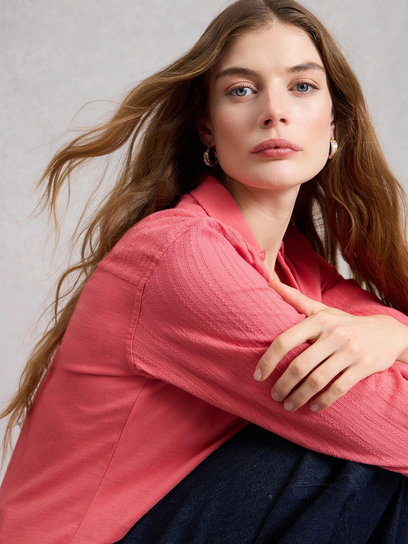 Image 4 of 6 of White Stuff Annie Mix Jersey Shirt