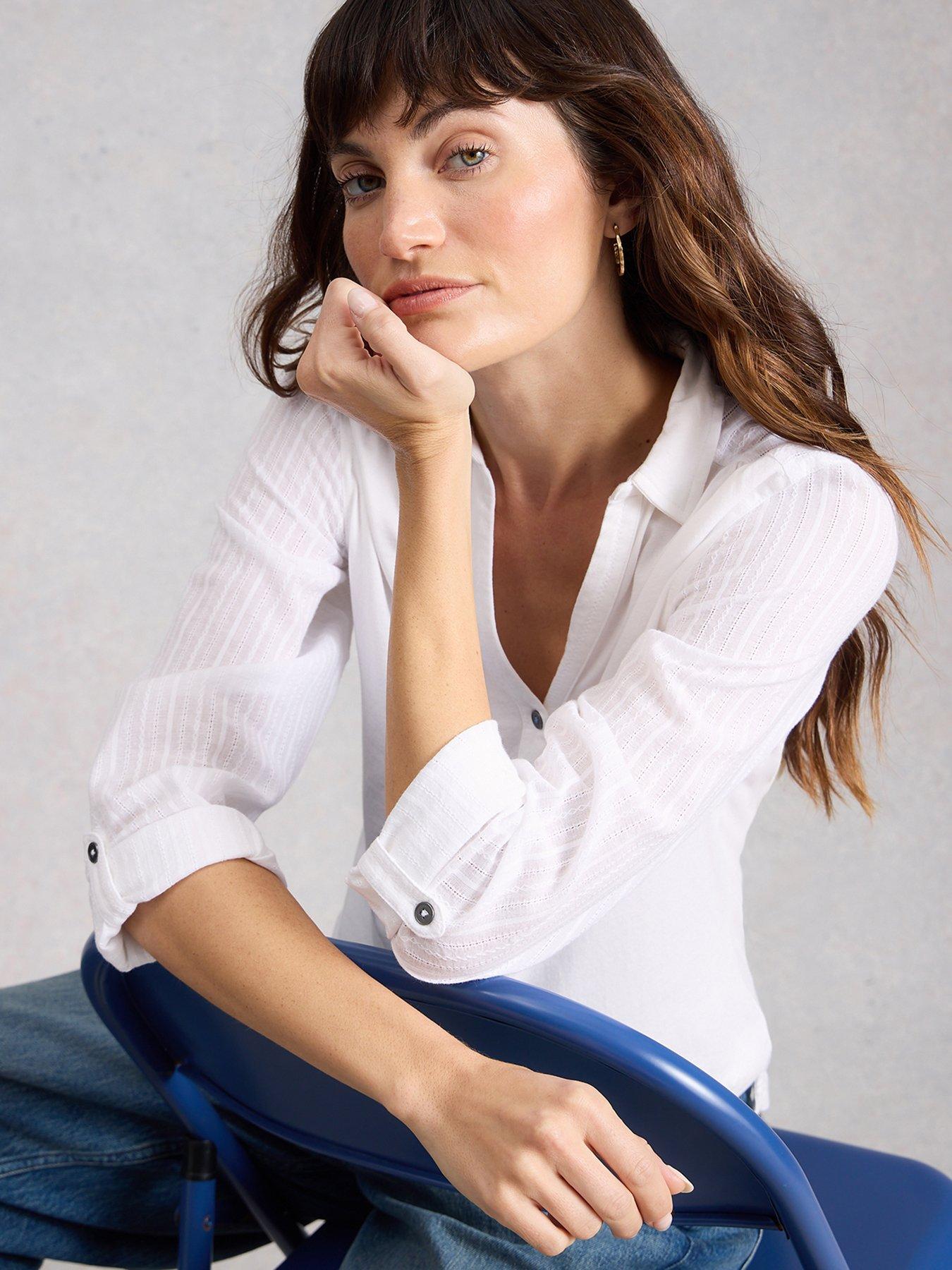  image of white-stuff-annie-mix-jersey-shirt