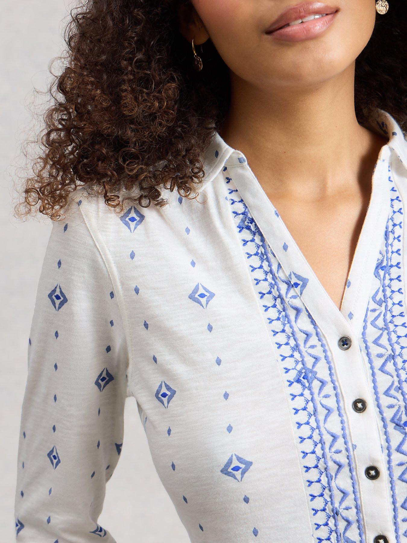 Image 4 of 6 of White Stuff Annie Jersey Shirt