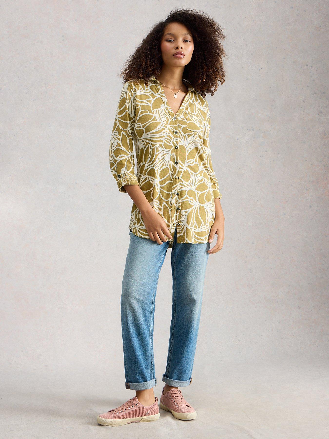 Image 3 of 6 of White Stuff Annie Longline Shirt