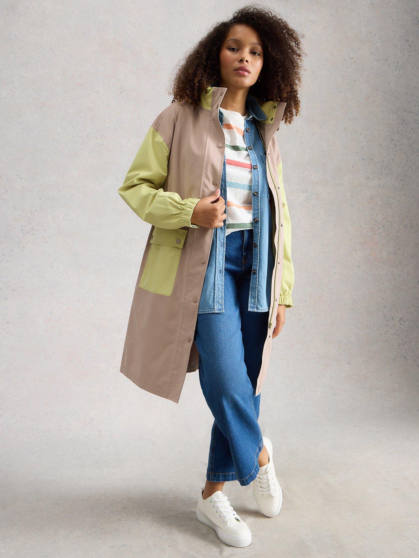 Image 3 of 6 of White Stuff Beth Waterproof Coat - Green