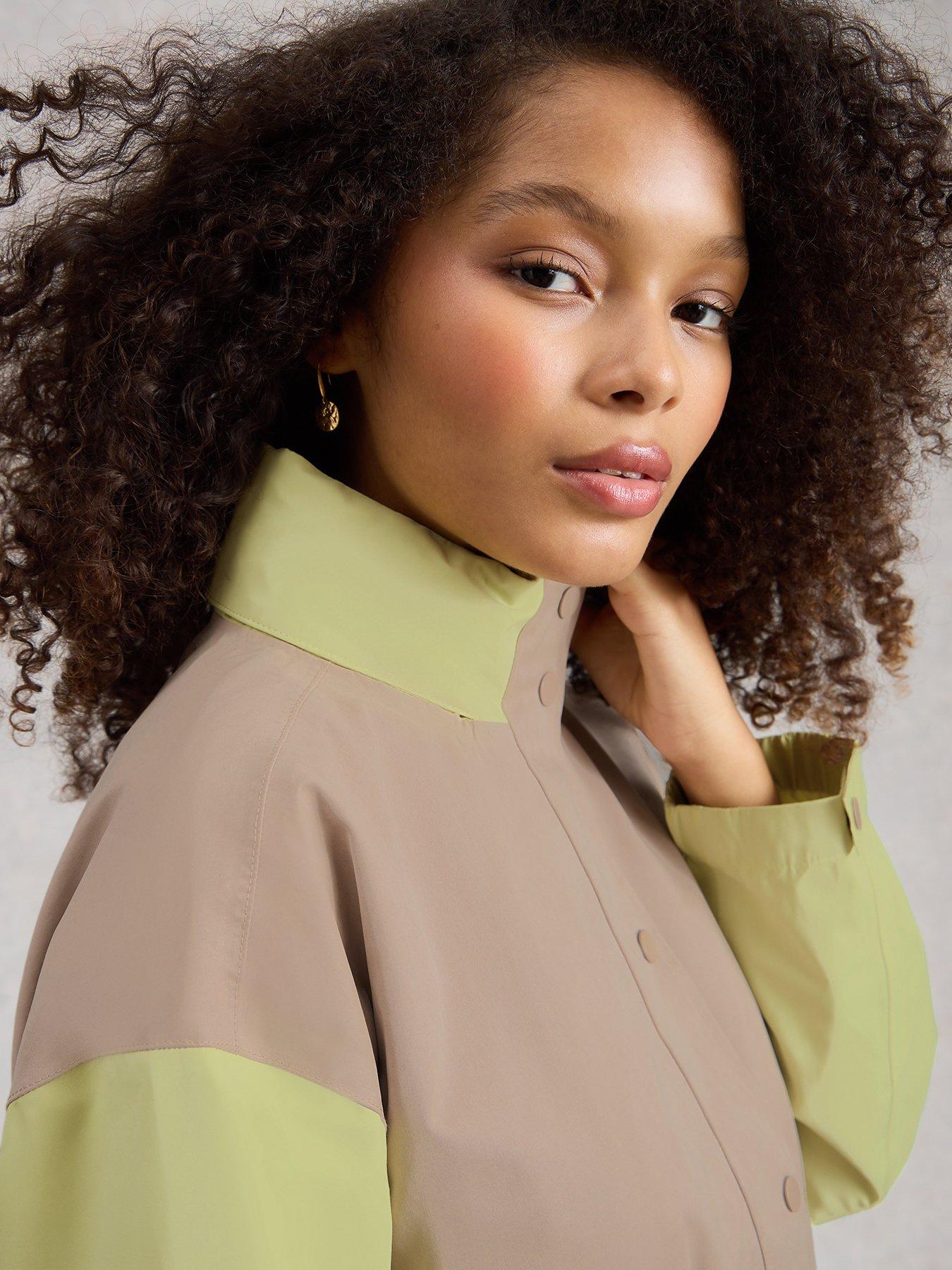 Image 4 of 6 of White Stuff Beth Waterproof Coat - Green
