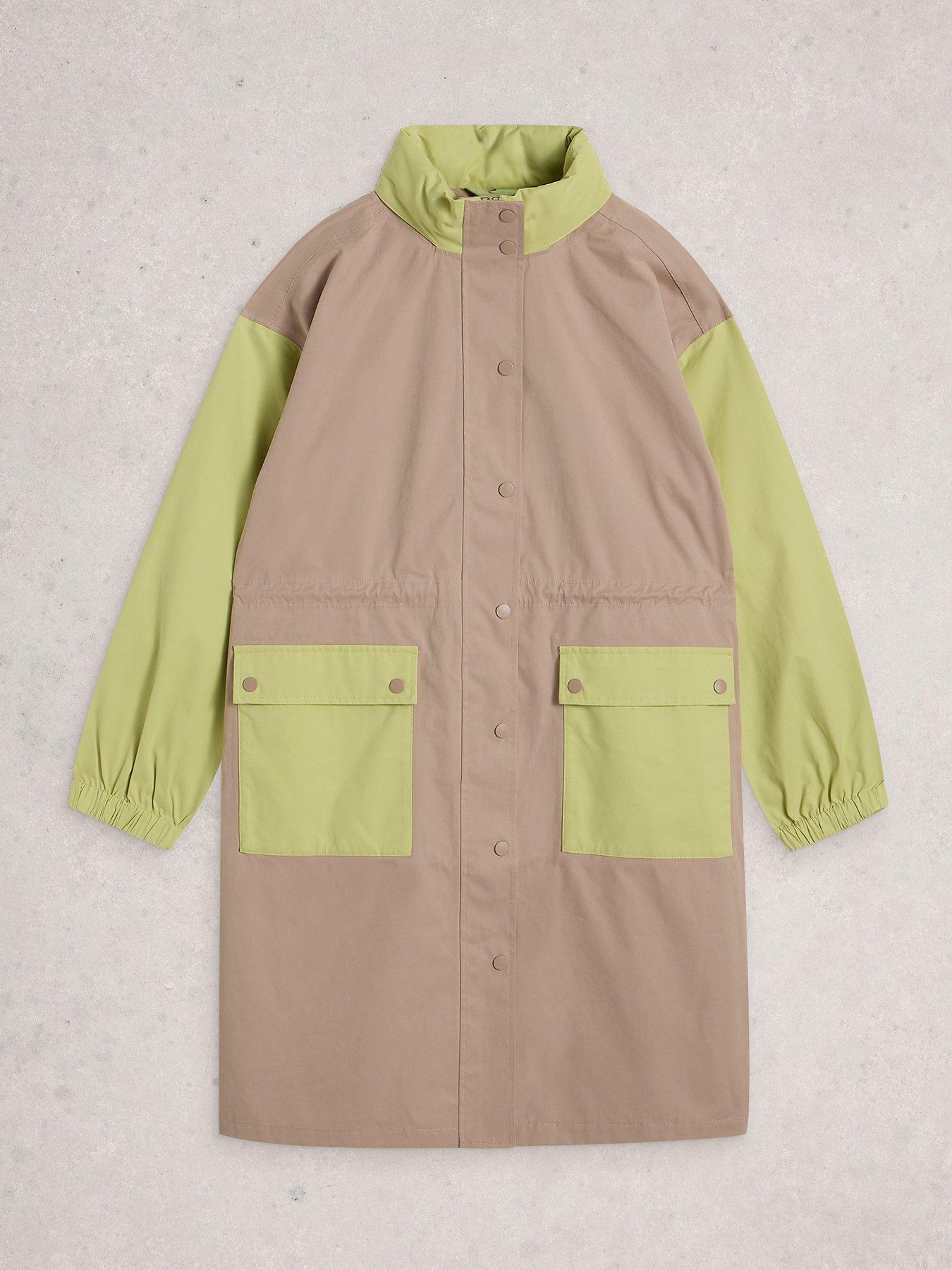 Image 5 of 6 of White Stuff Beth Waterproof Coat - Green