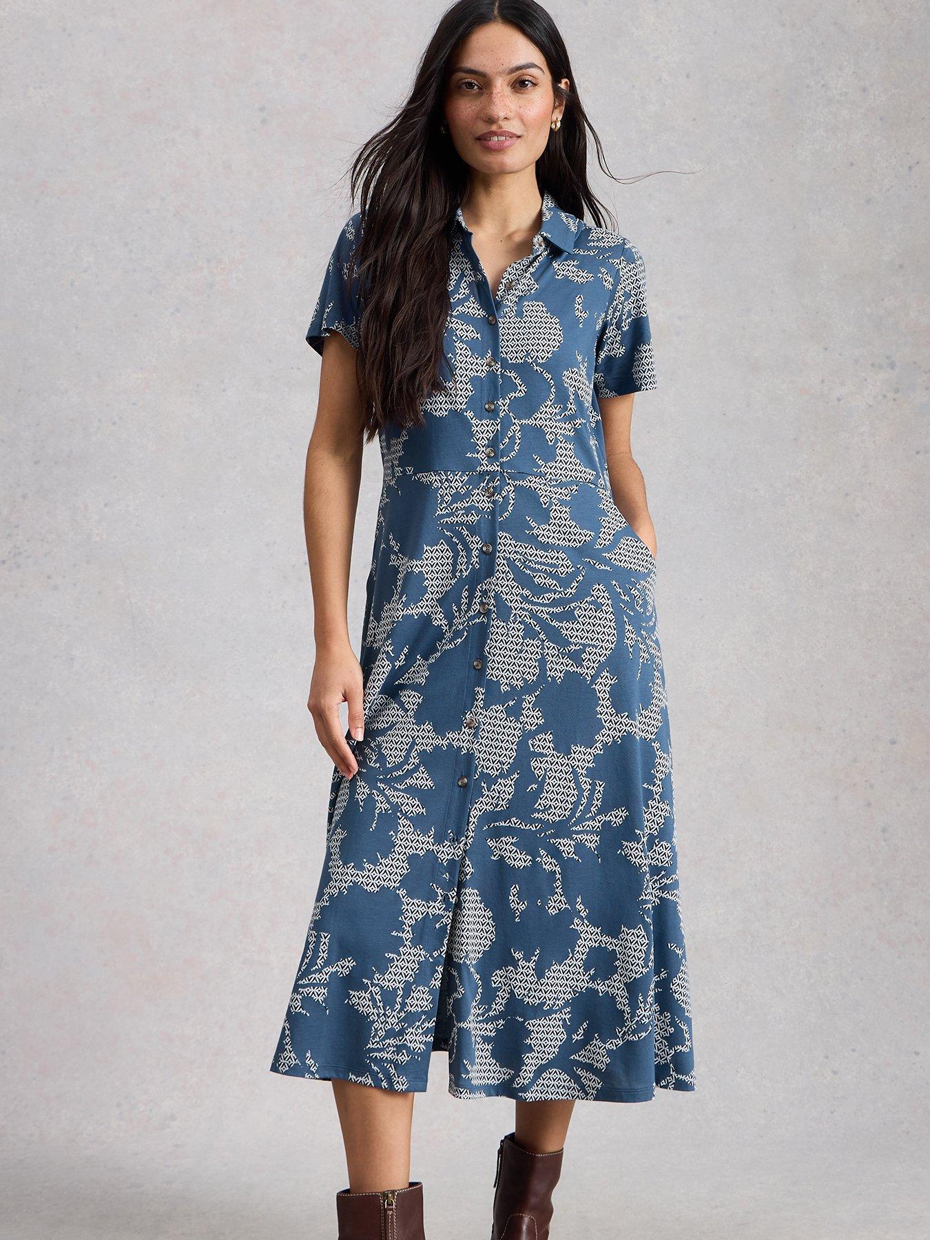 White Stuff Rua Jersey Shirt Dress