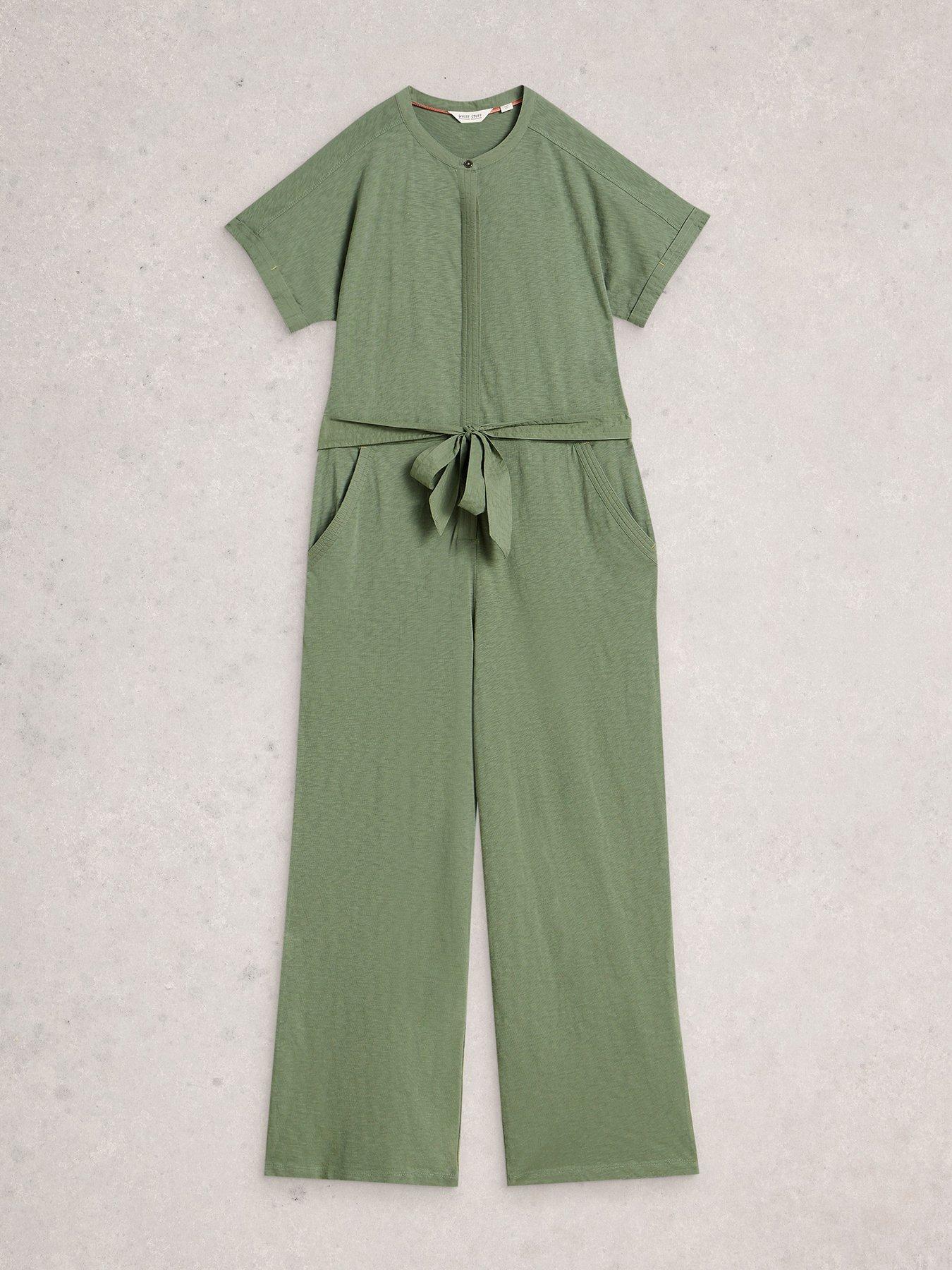  image of white-stuff-sandy-jersey-jumpsuit-green