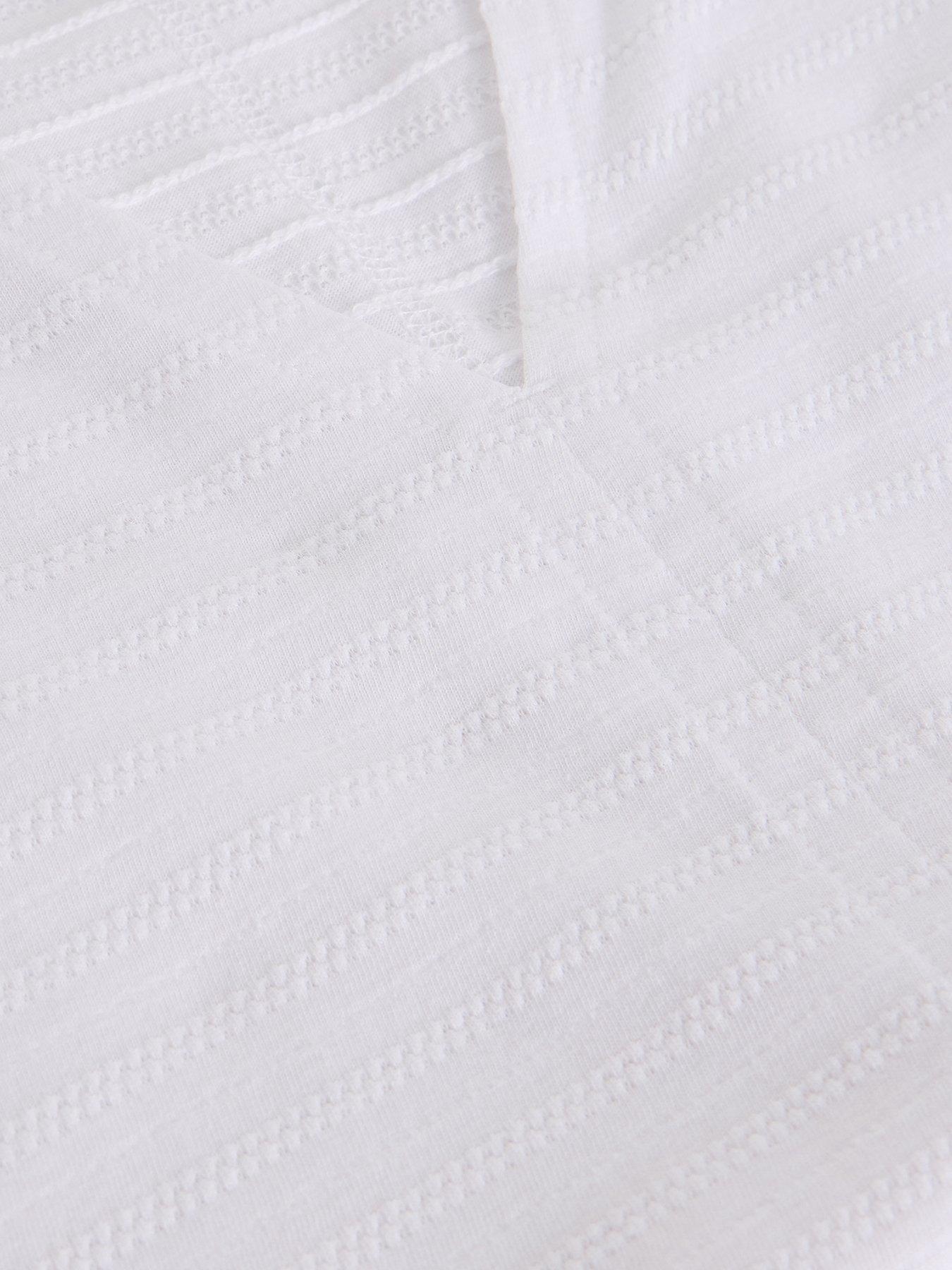  image of white-stuff-nelly-notch-texture-t-shirt-white