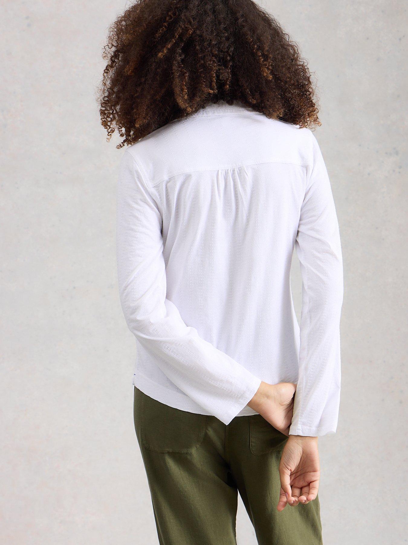  image of white-stuff-allie-jersey-texture-shirt-white