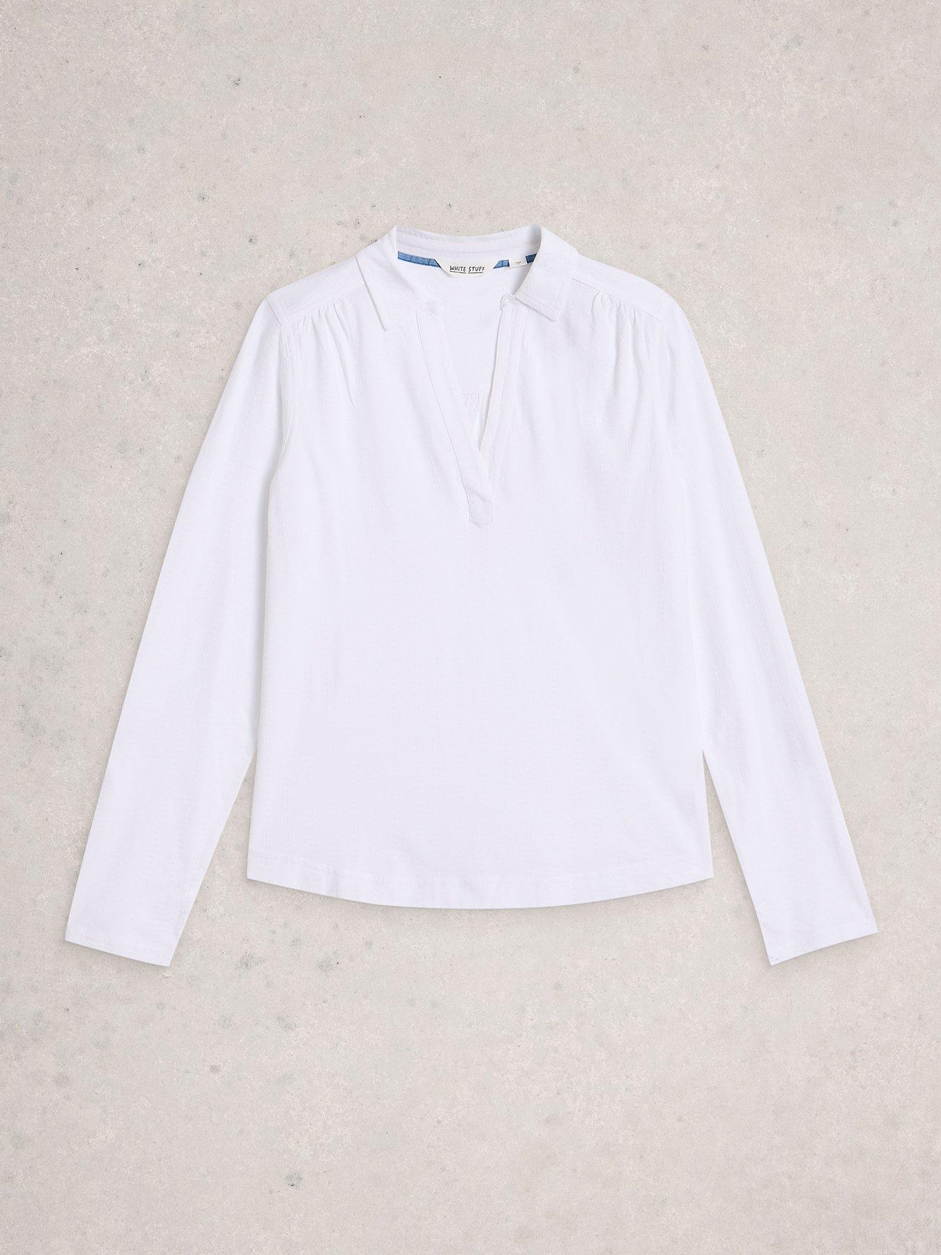  image of white-stuff-allie-jersey-texture-shirt-white