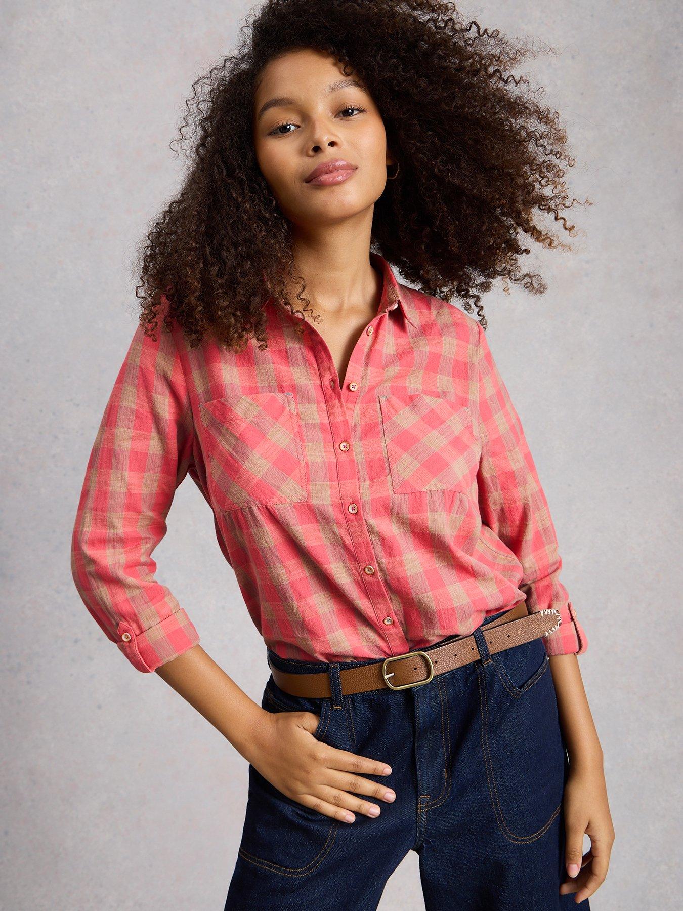 White Stuff Sophie Check Shirt - Pink