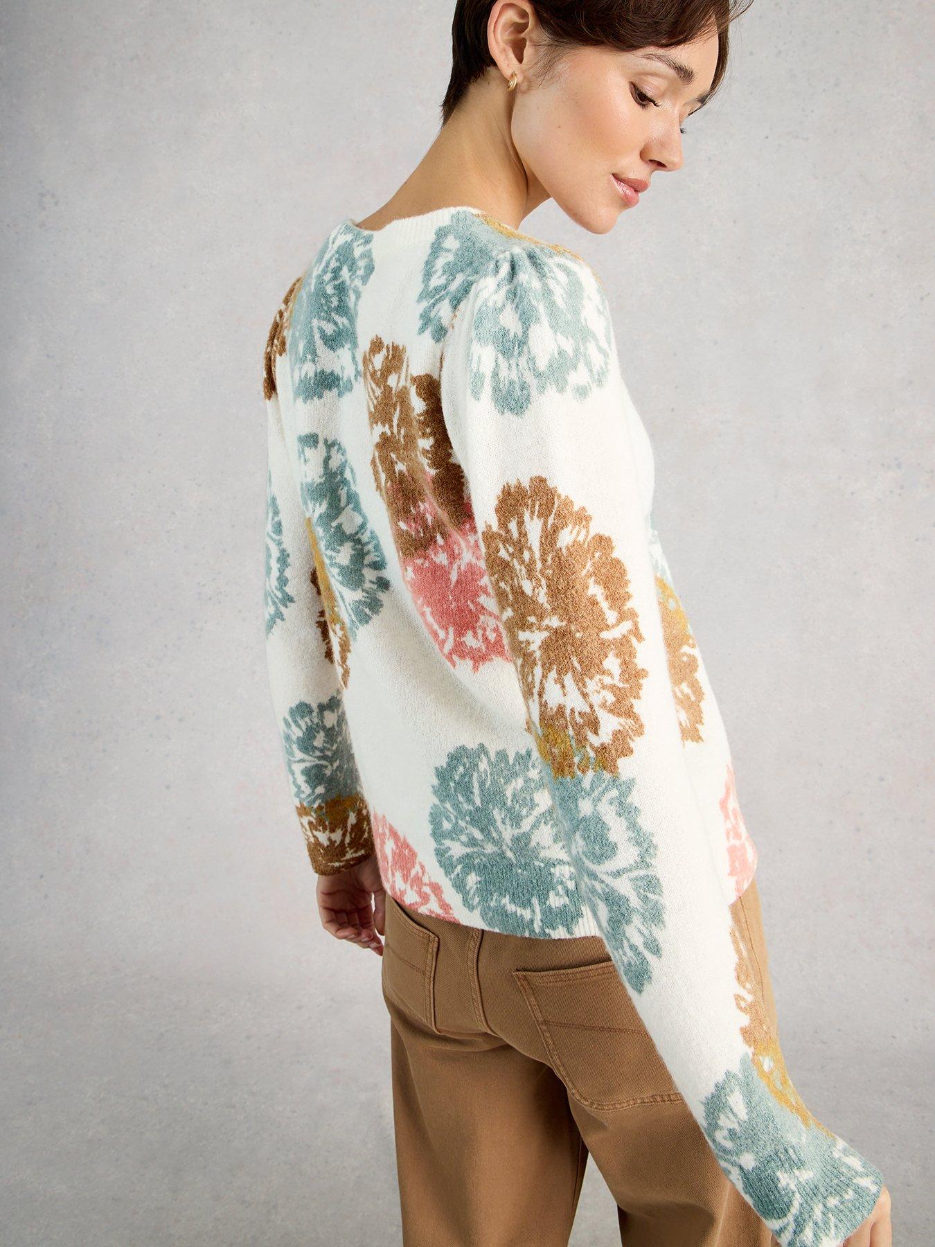 stillFront image of white-stuff-jodie-print-jumper