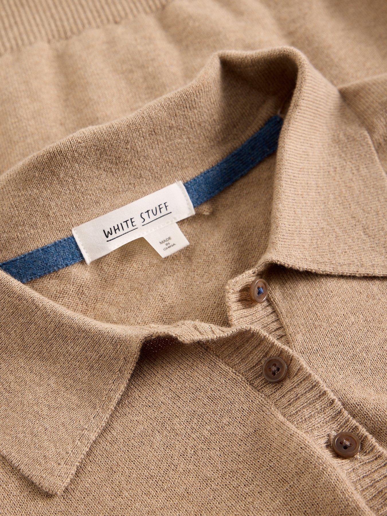  image of white-stuff-poppy-polo-t-shirt-beige