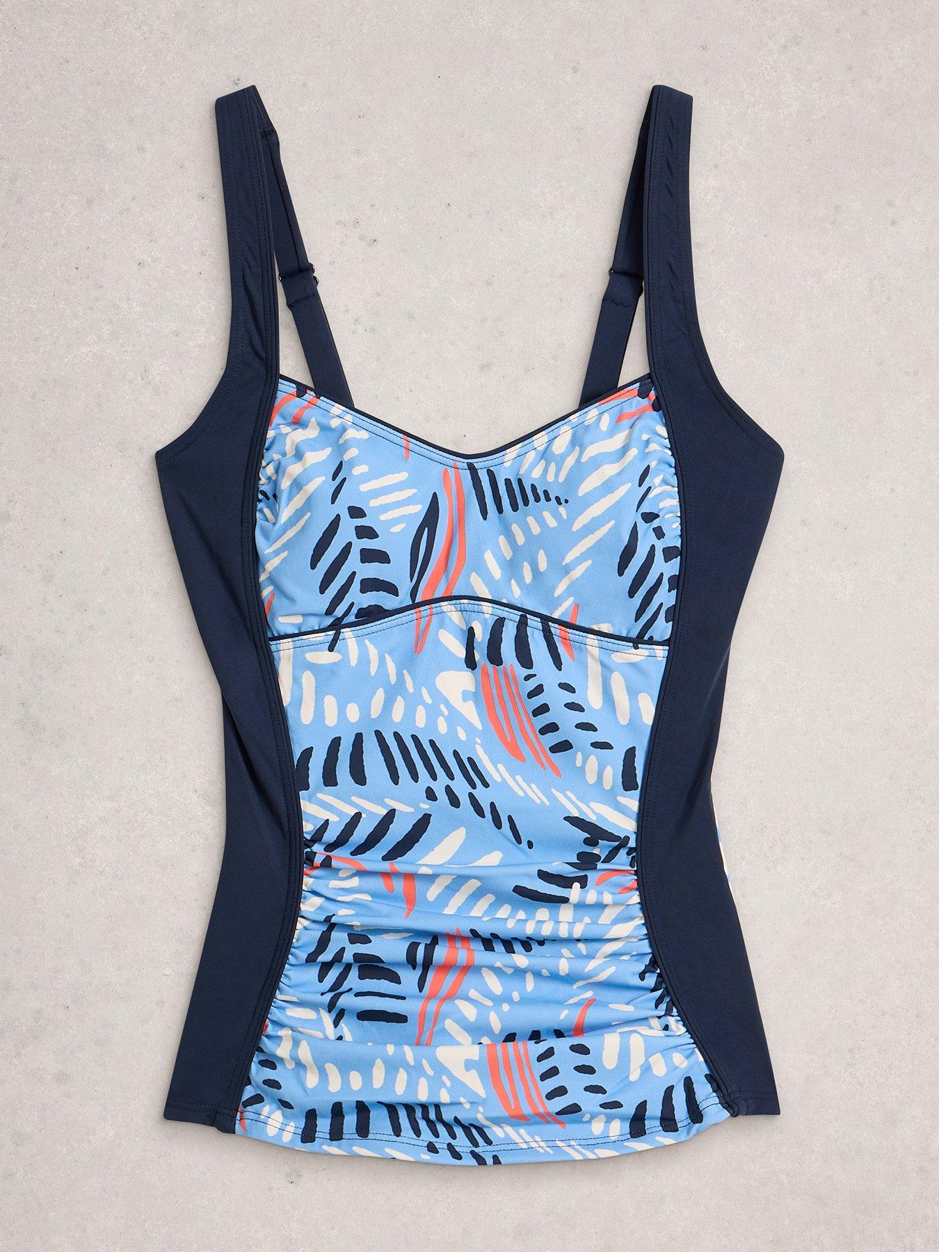  image of white-stuff-splash-control-tankini-top