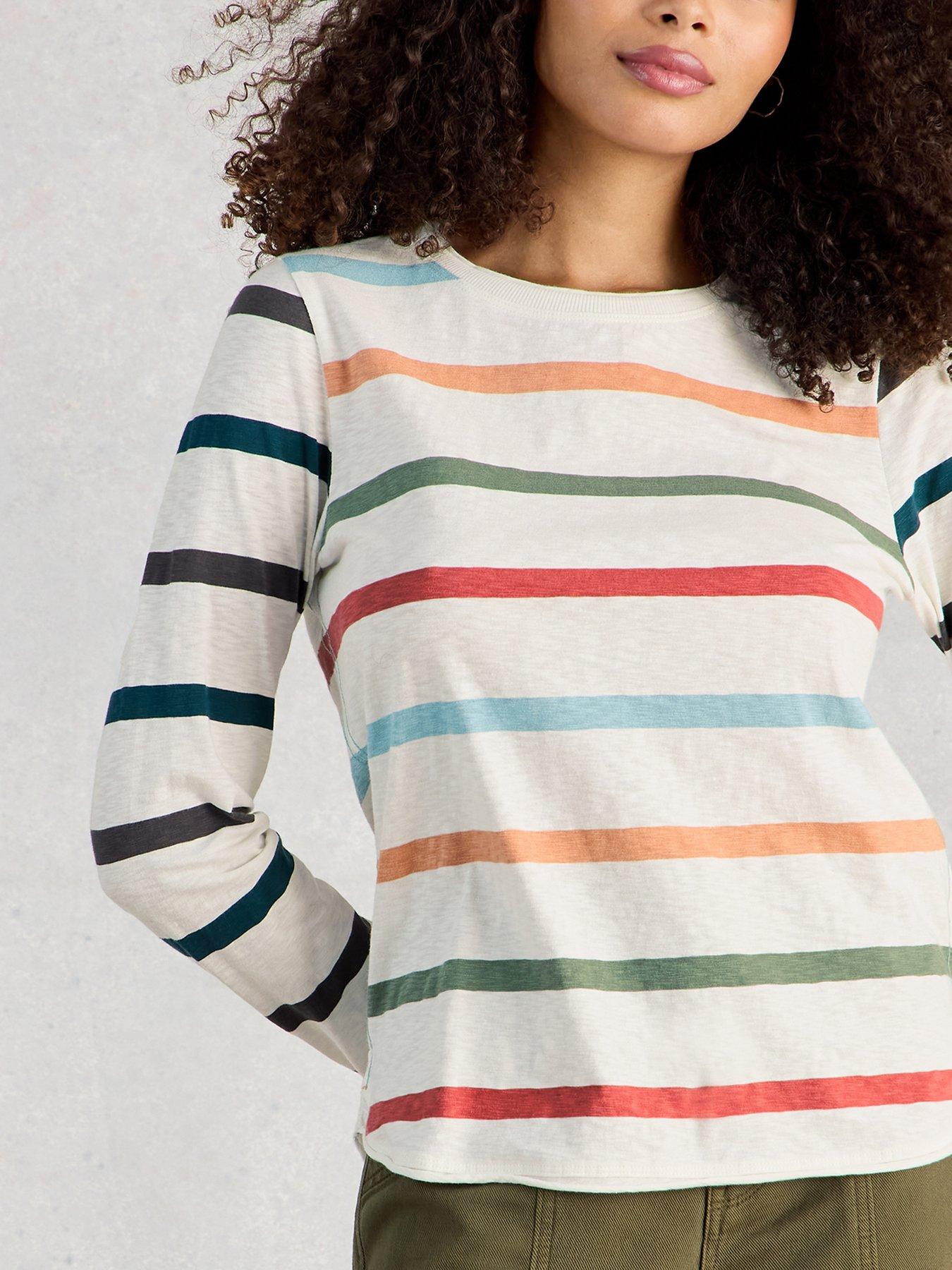 Image 1 of 5 of White Stuff Clara Ls Stripe Tee
