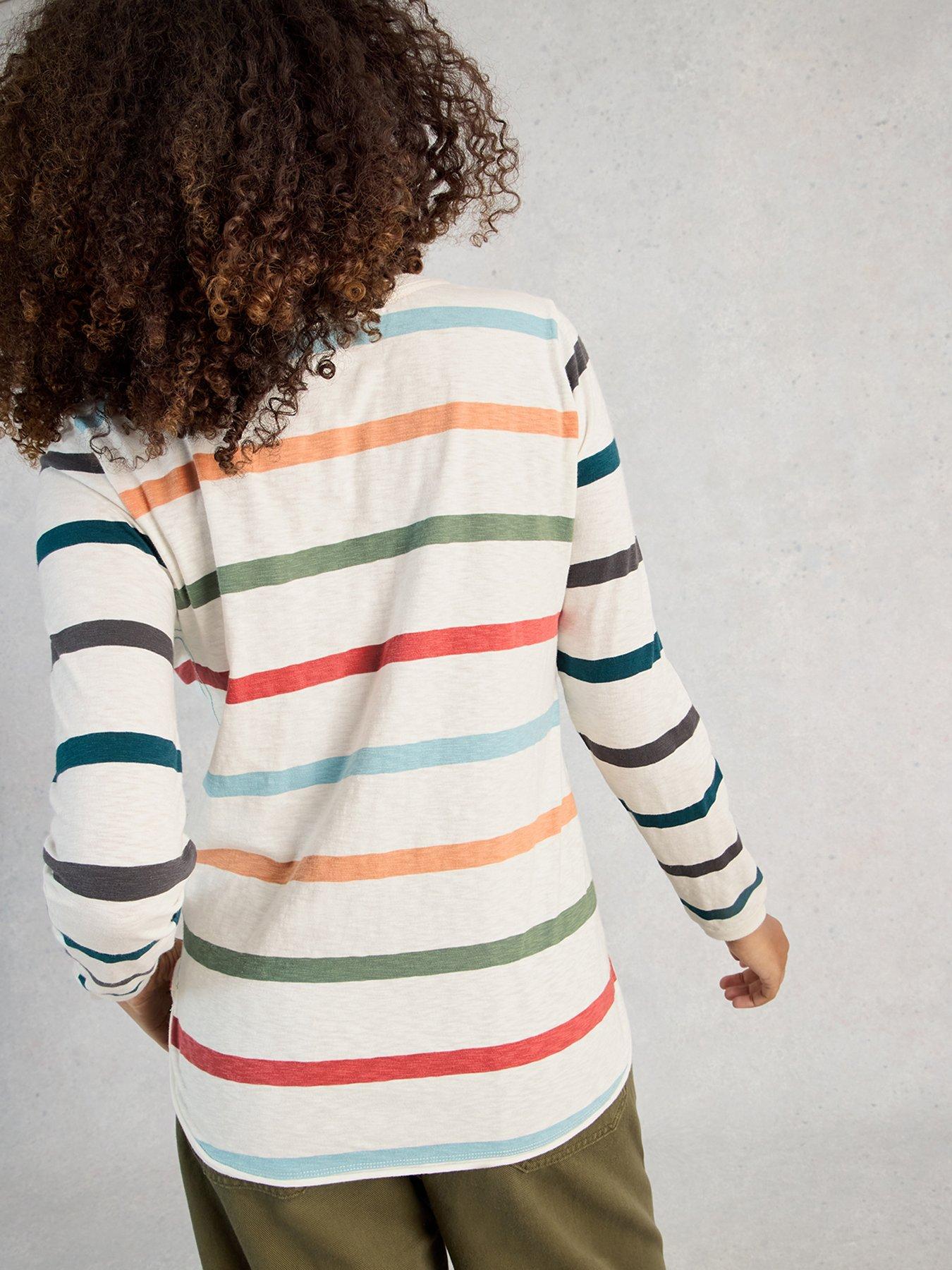 Image 2 of 5 of White Stuff Clara Ls Stripe Tee