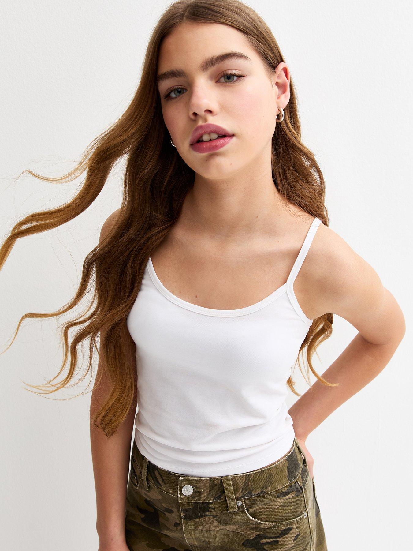 New Look 915 Scoop Cami Vest - White