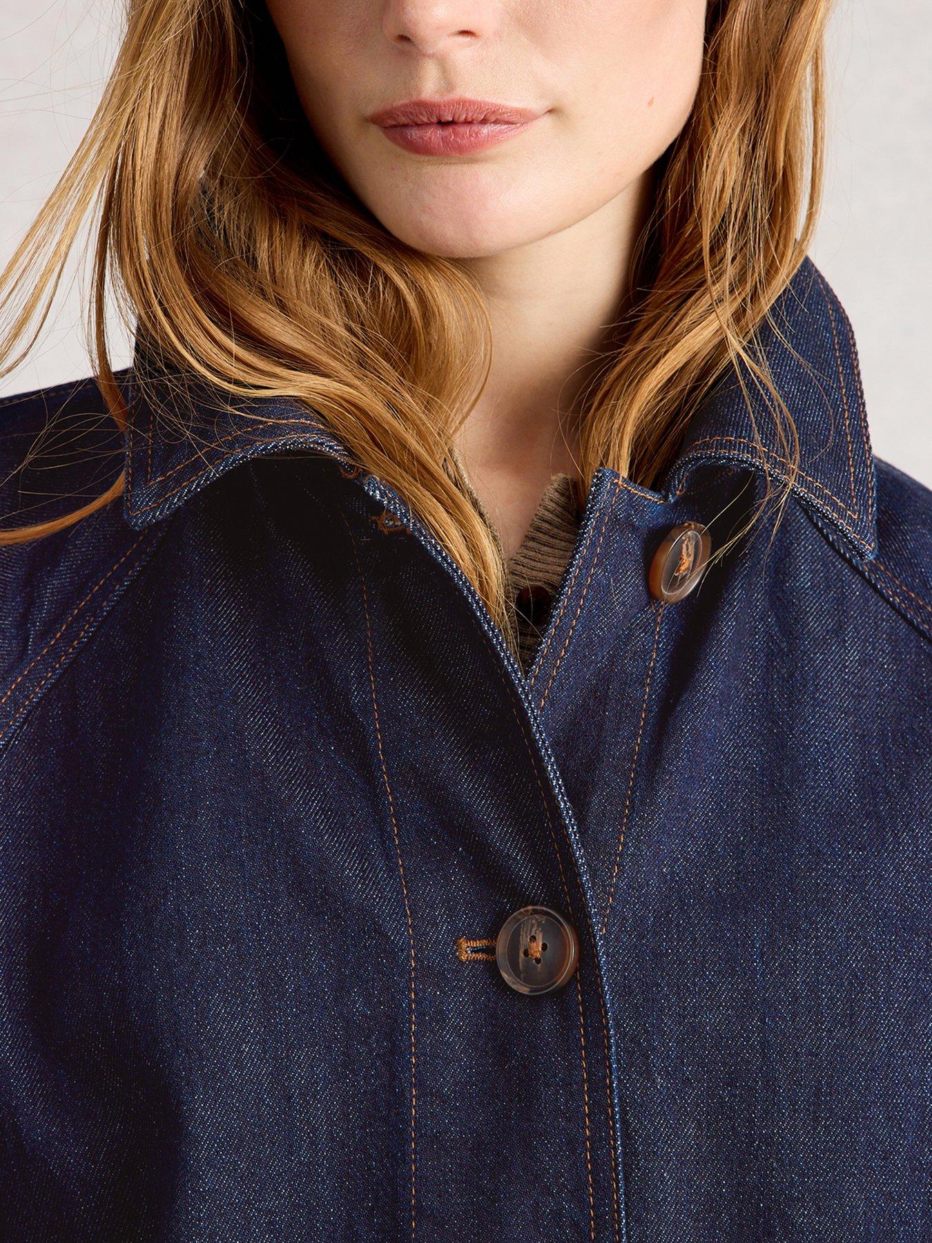  image of white-stuff-oakleigh-denim-coat-blue