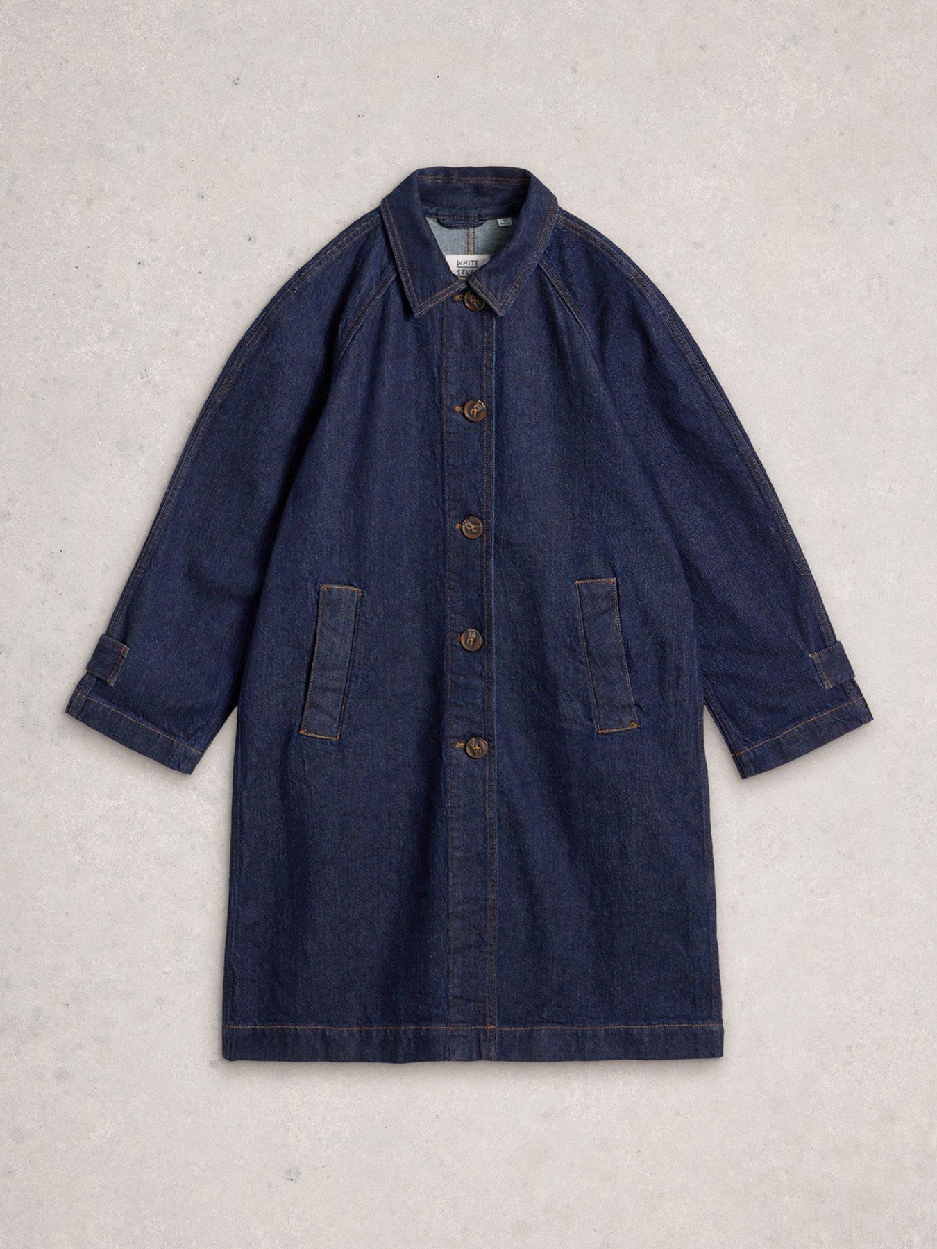  image of white-stuff-oakleigh-denim-coat-blue