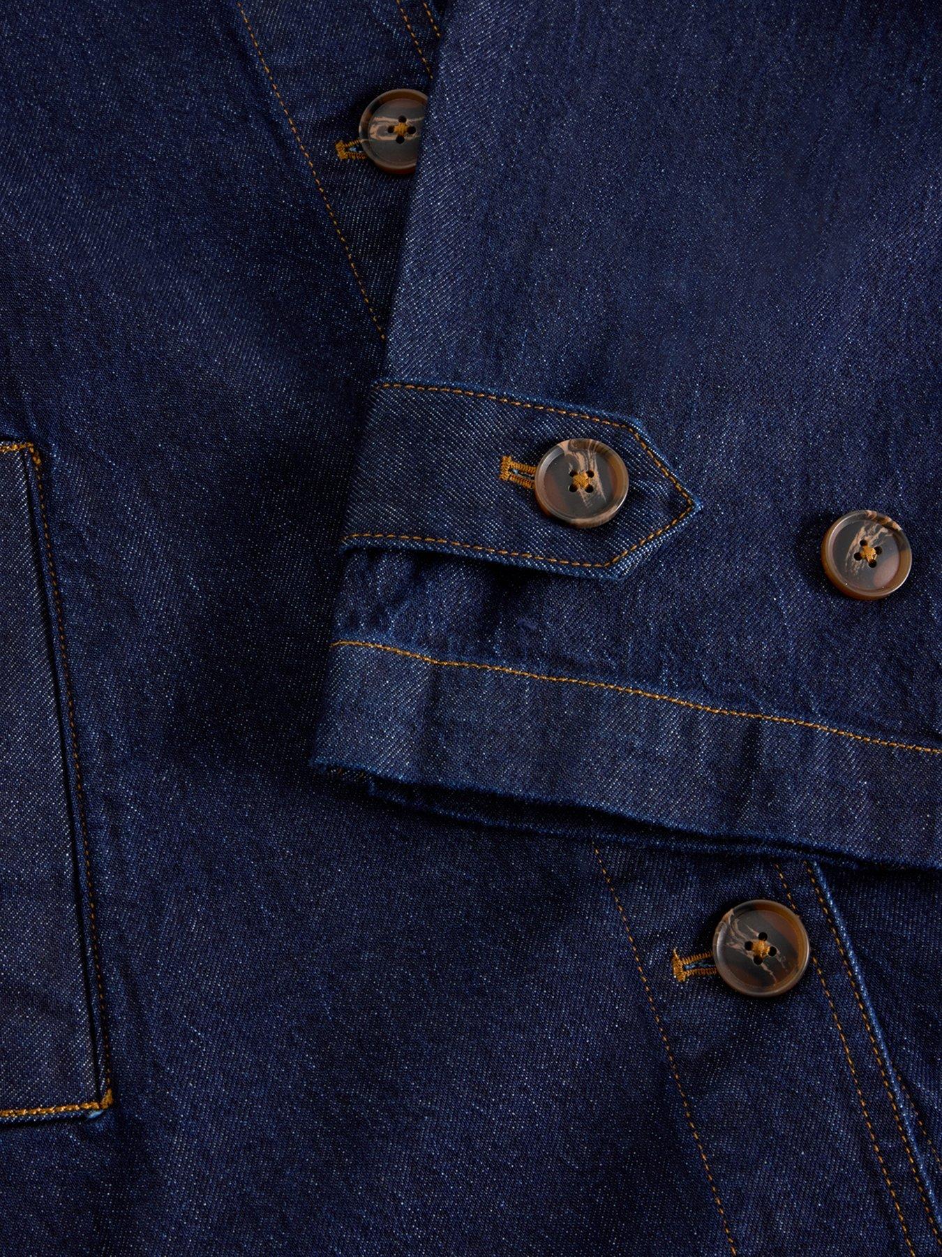  image of white-stuff-oakleigh-denim-coat-blue