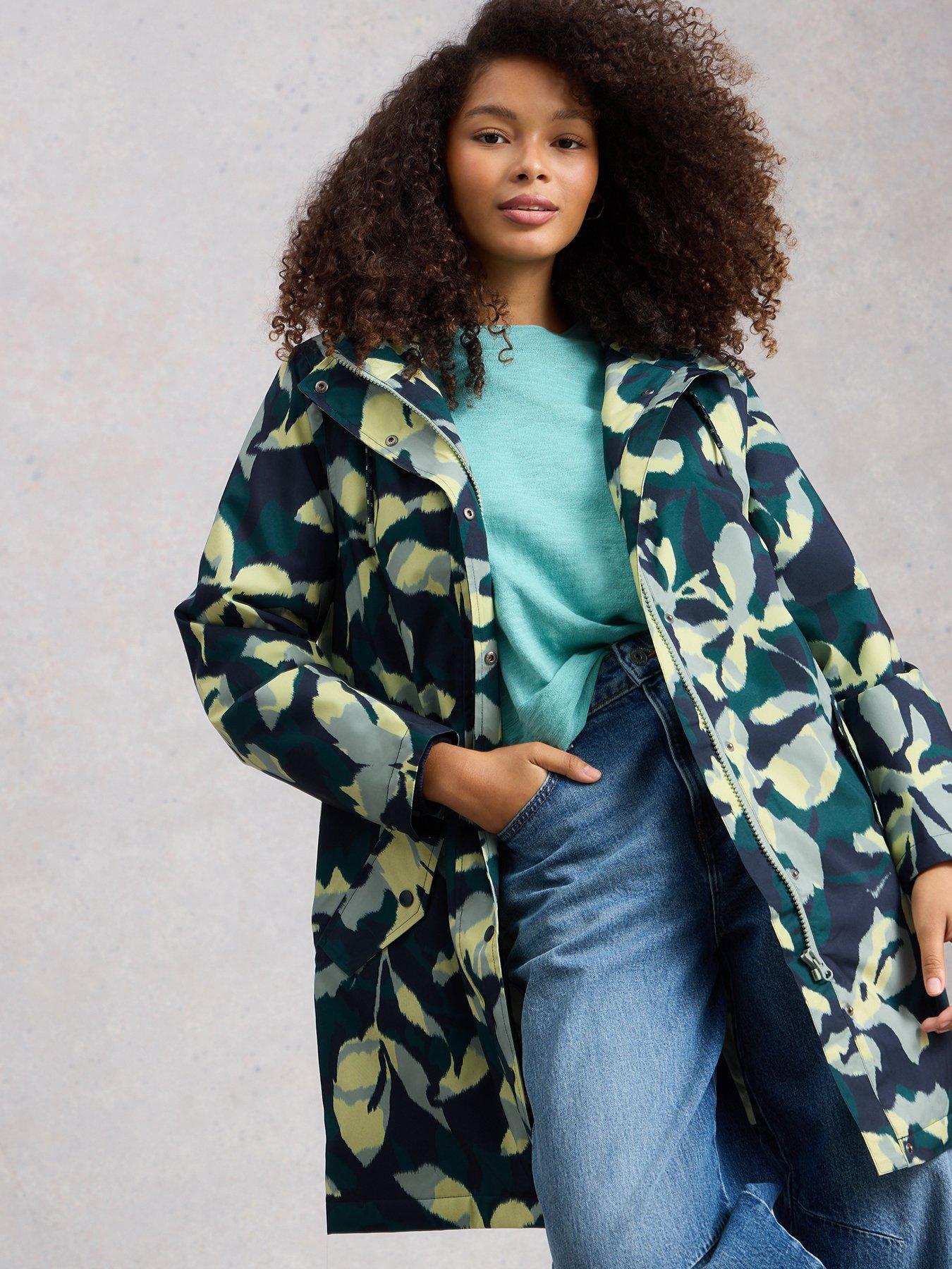 White Stuff Willow Waterproof Coat - Blue