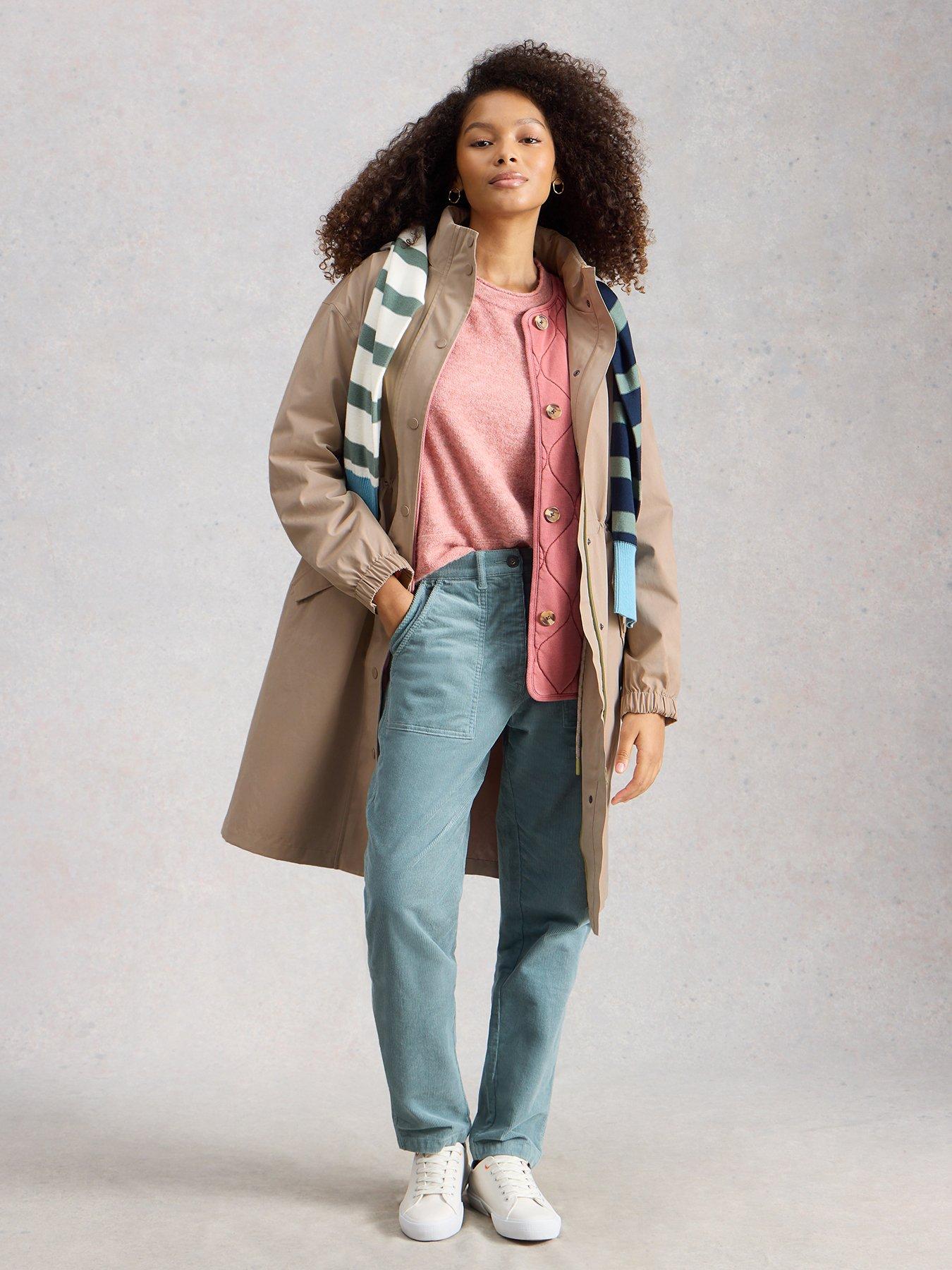 Image 1 of 6 of White Stuff Beth Waterproof Coat - Beige