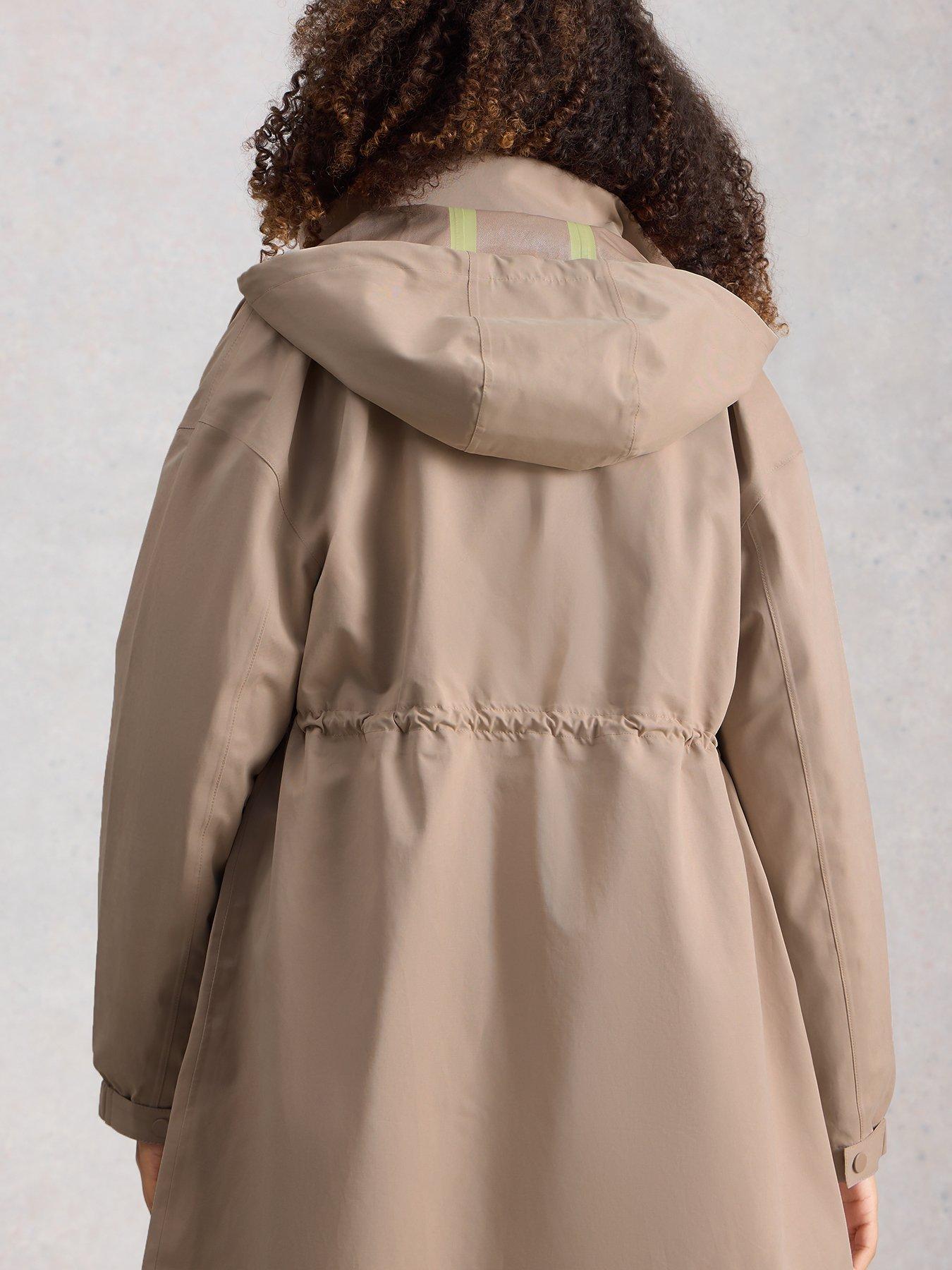 Image 2 of 6 of White Stuff Beth Waterproof Coat - Beige