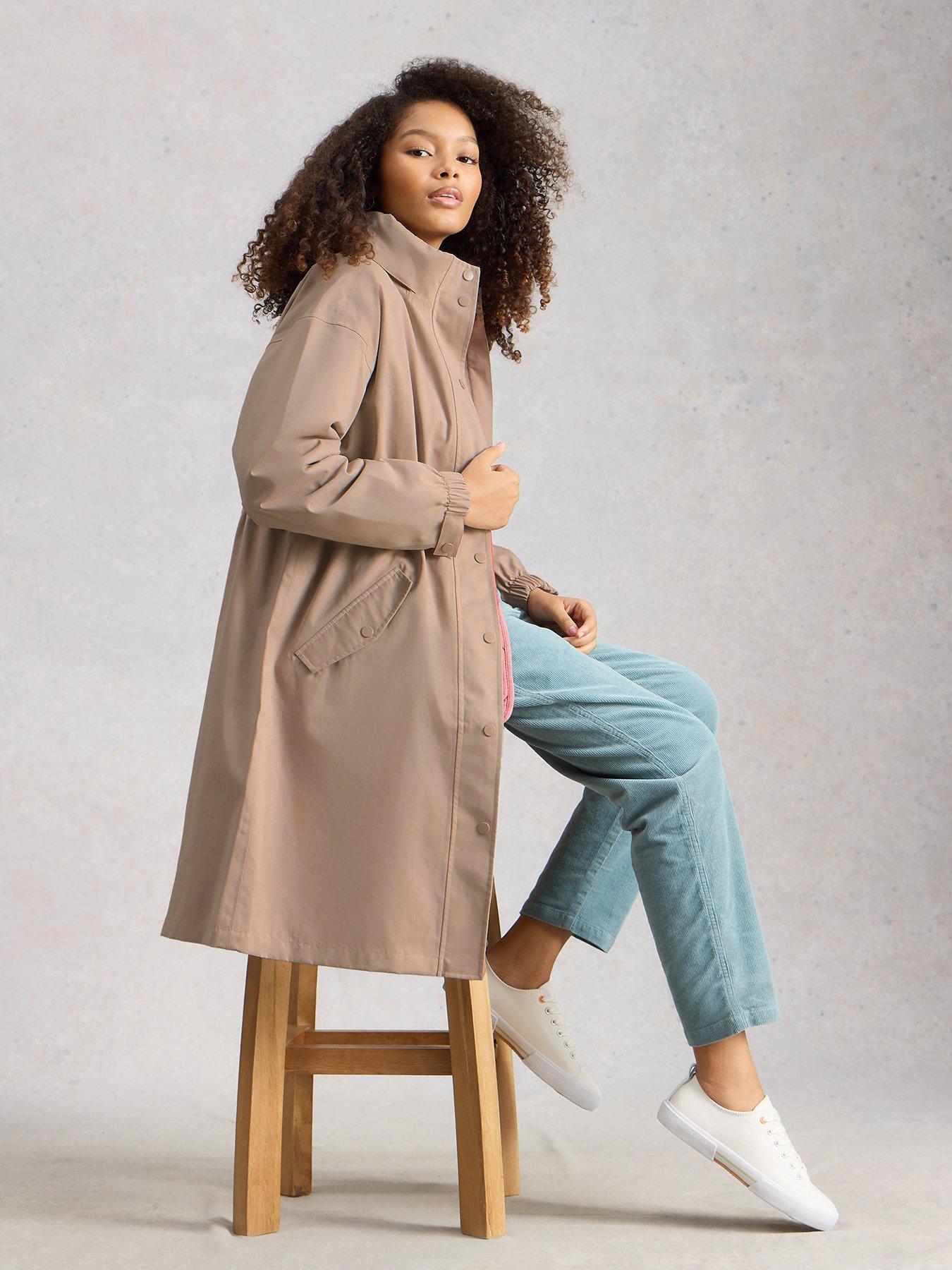 Image 3 of 6 of White Stuff Beth Waterproof Coat - Beige