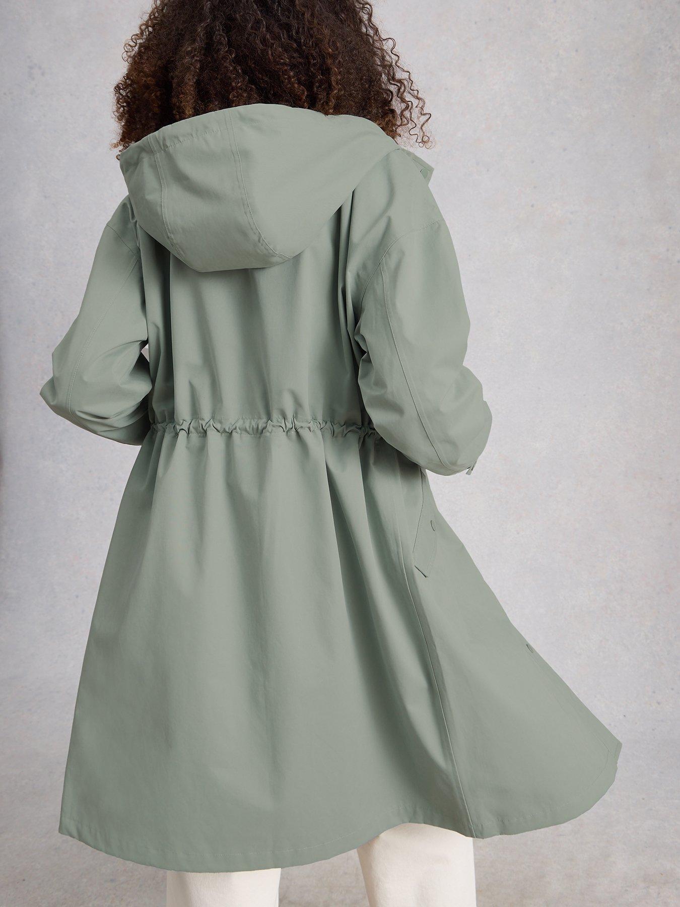  image of white-stuff-beth-waterproof-coat-green
