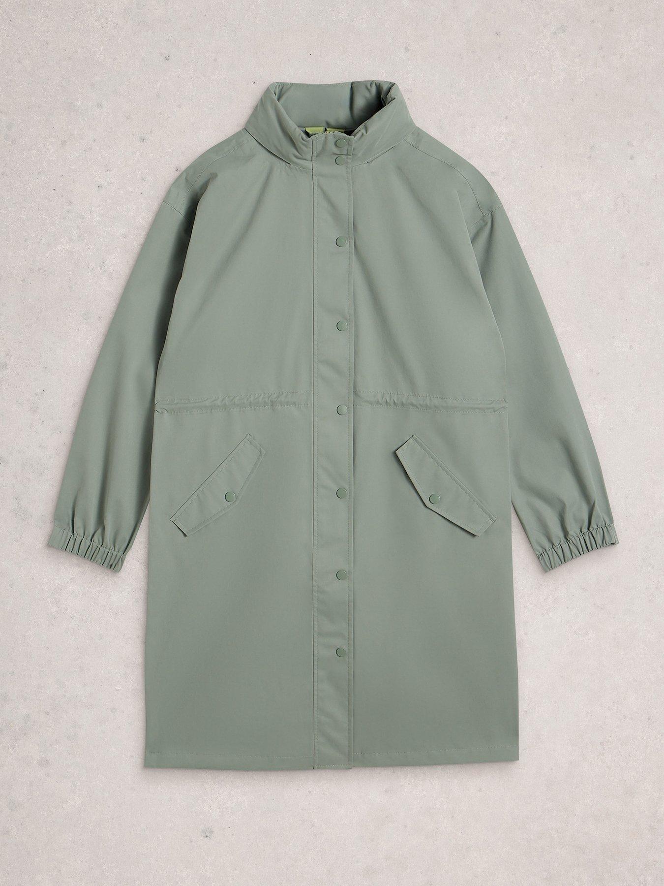 image of white-stuff-beth-waterproof-coat-green