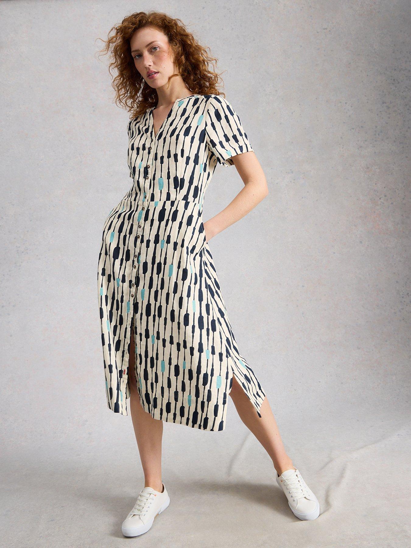 front image of white-stuff-iris-linen-dress