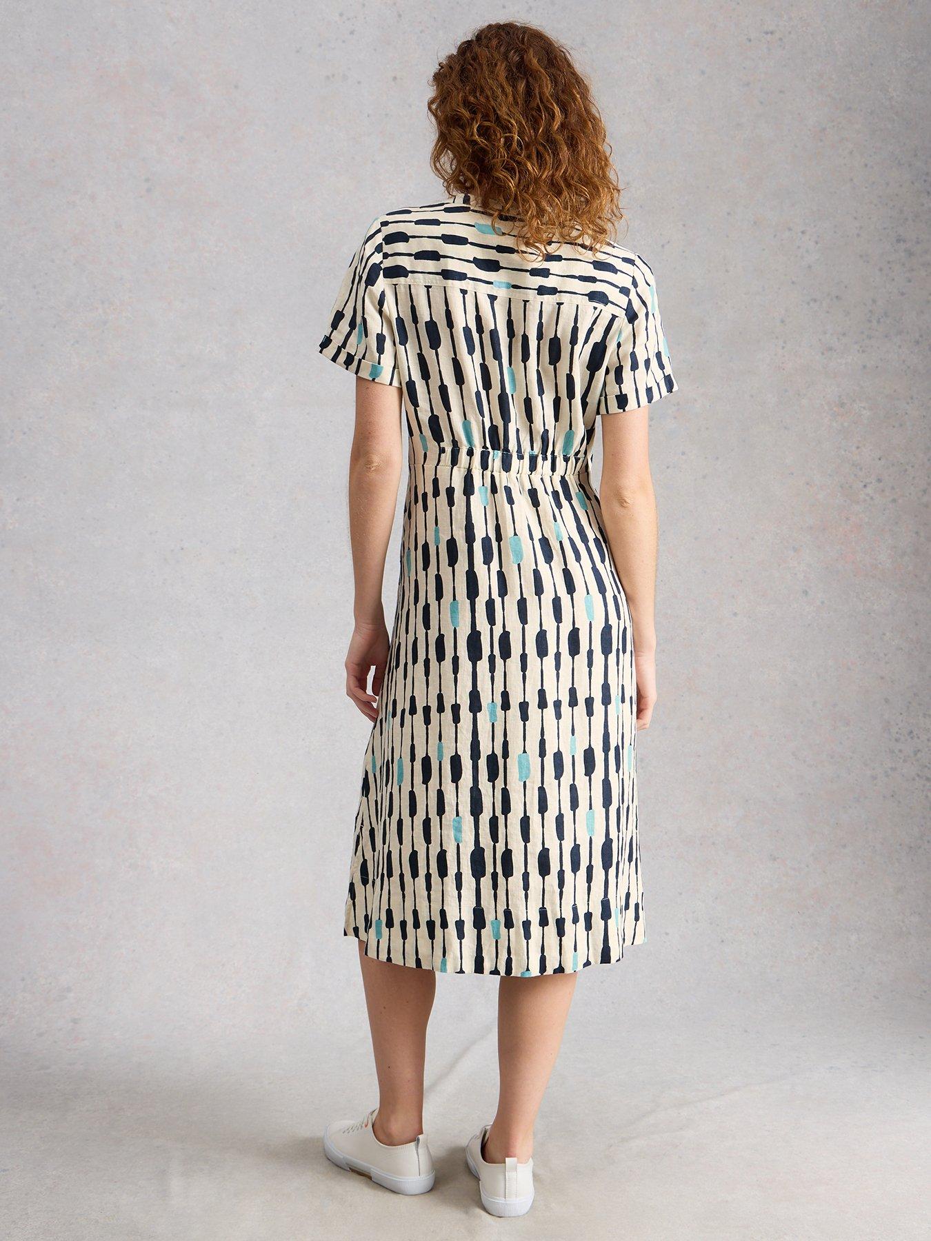 stillFront image of white-stuff-iris-linen-dress
