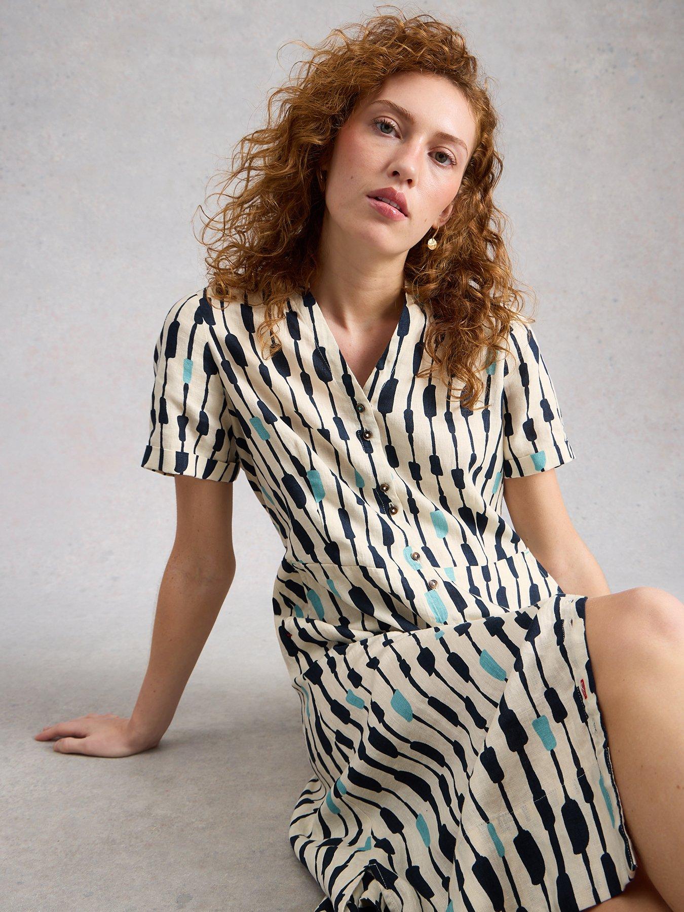  image of white-stuff-iris-linen-dress