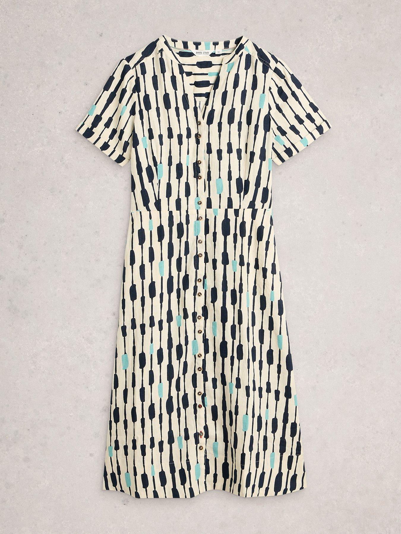 image of white-stuff-iris-linen-dress