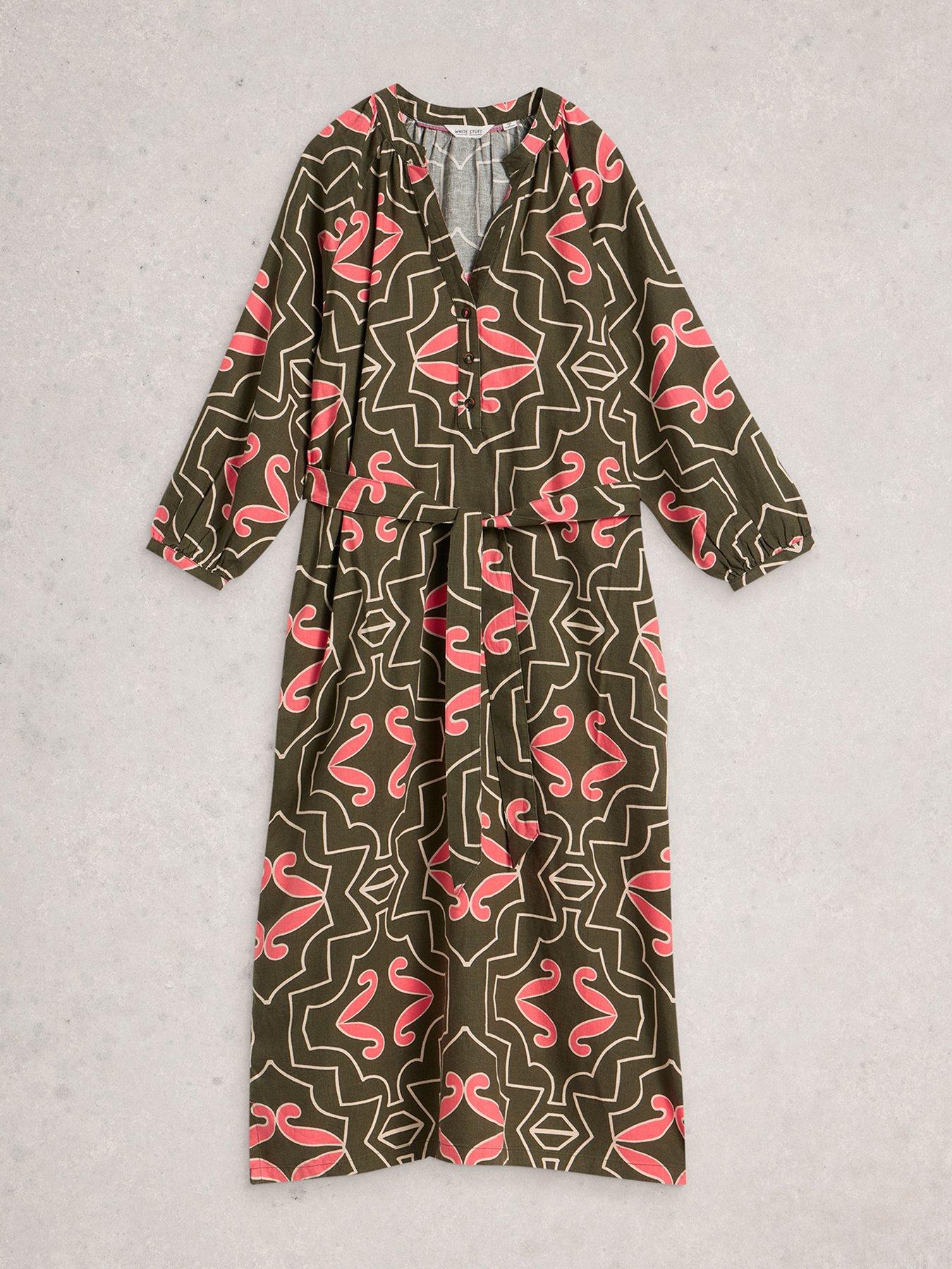 Image 5 of 6 of White Stuff Tobi Linen Dress - Green