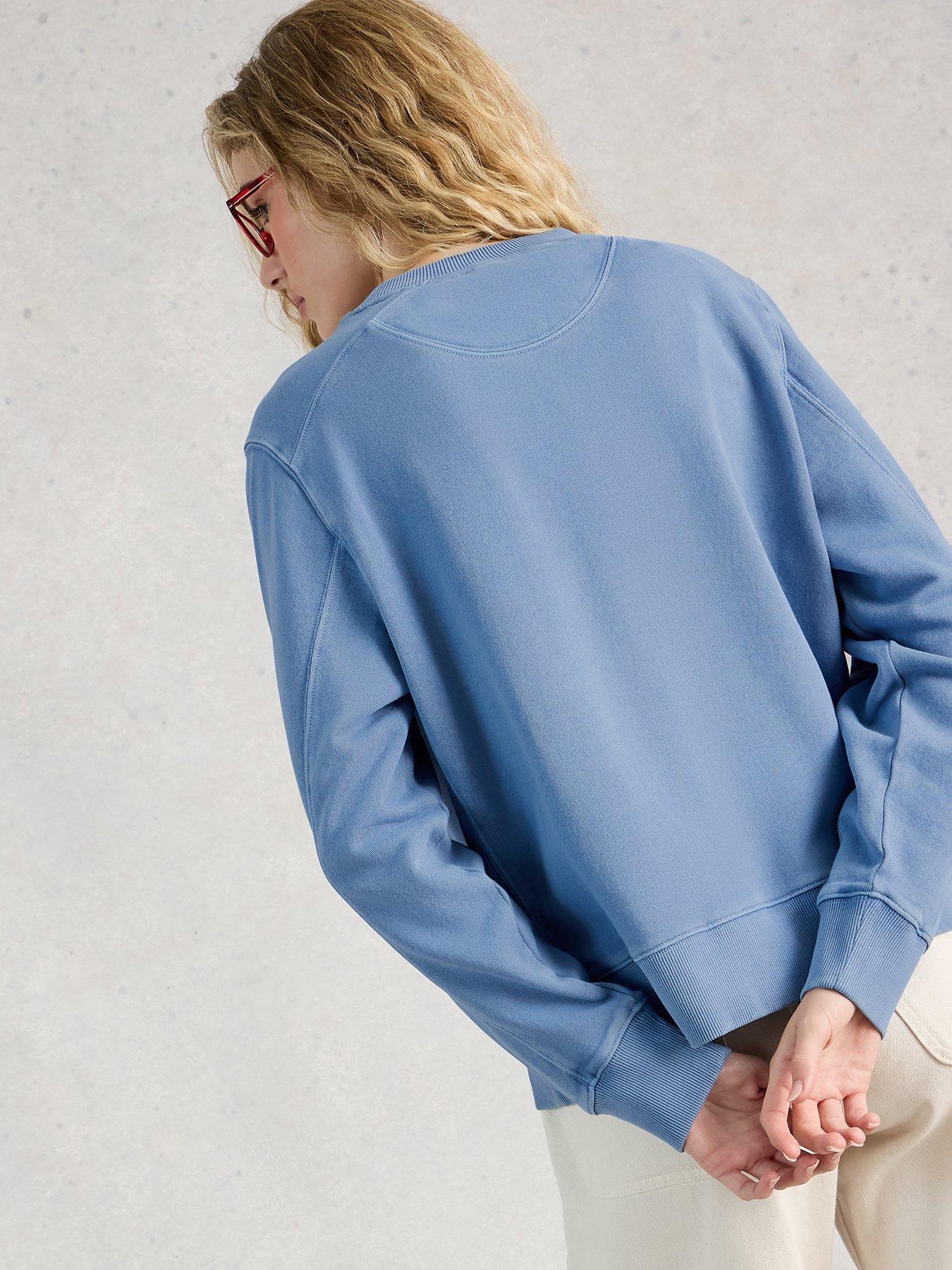  image of white-stuff-daydreamer-sweater-blue