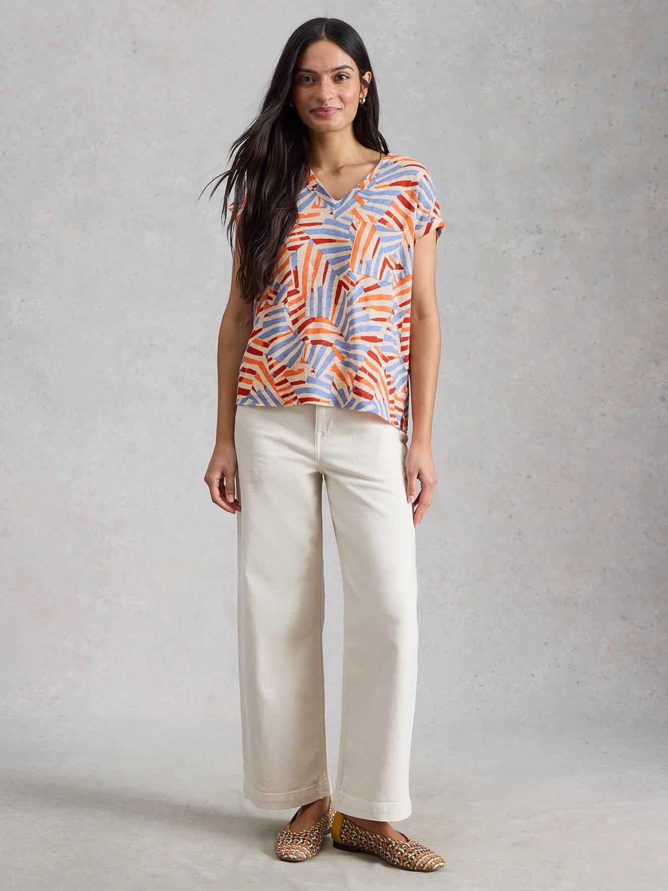 Image 1 of 6 of White Stuff Iris Linen Tee