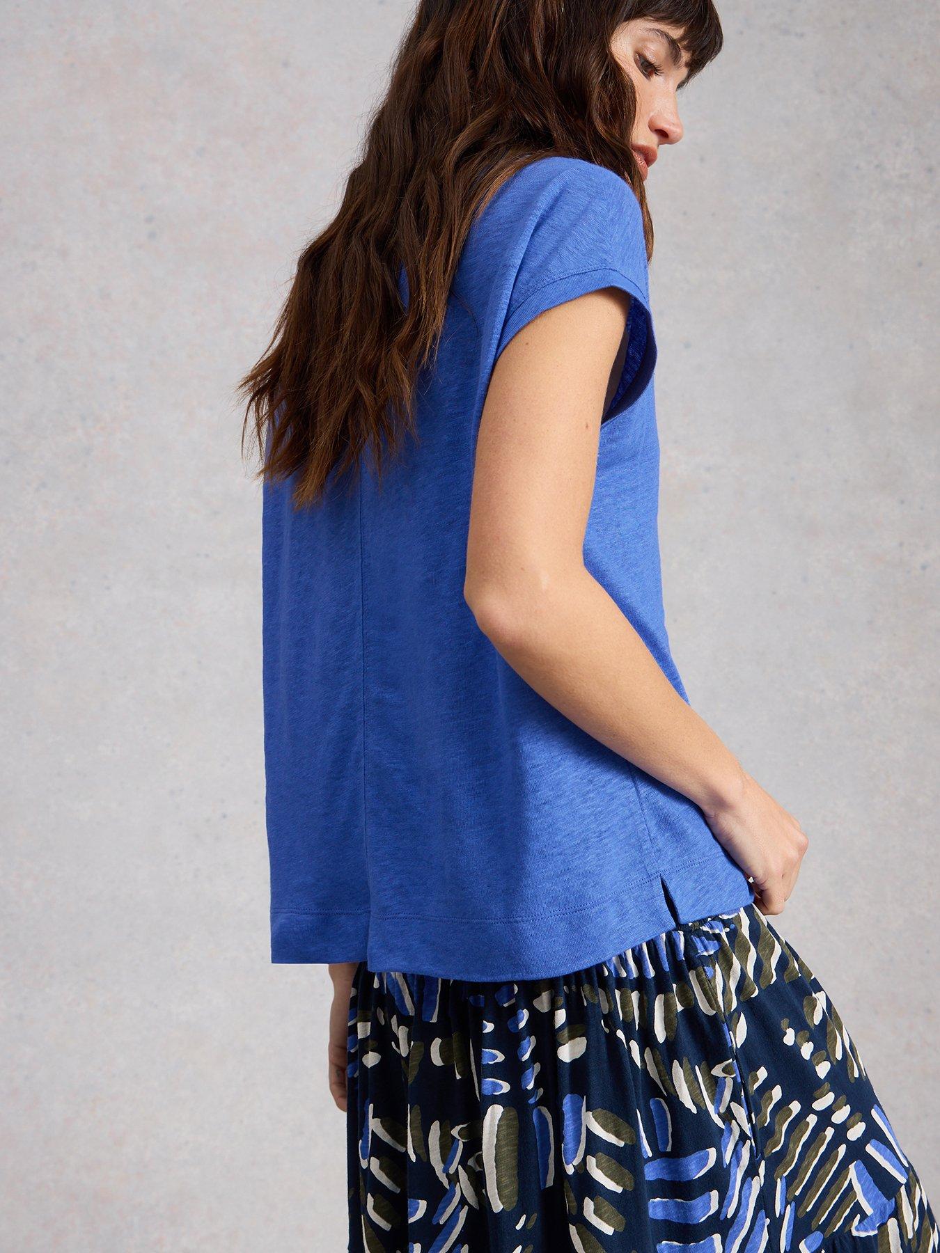 image of white-stuff-iris-linen-tee