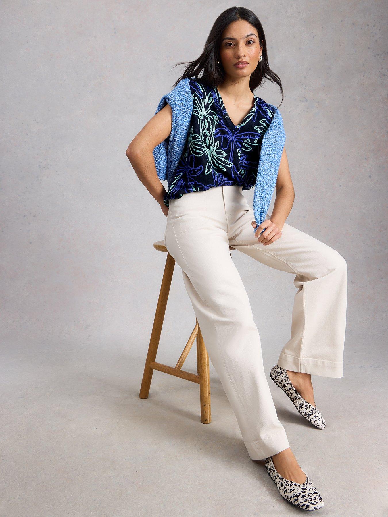 Image 3 of 6 of White Stuff Iris Linen Tee