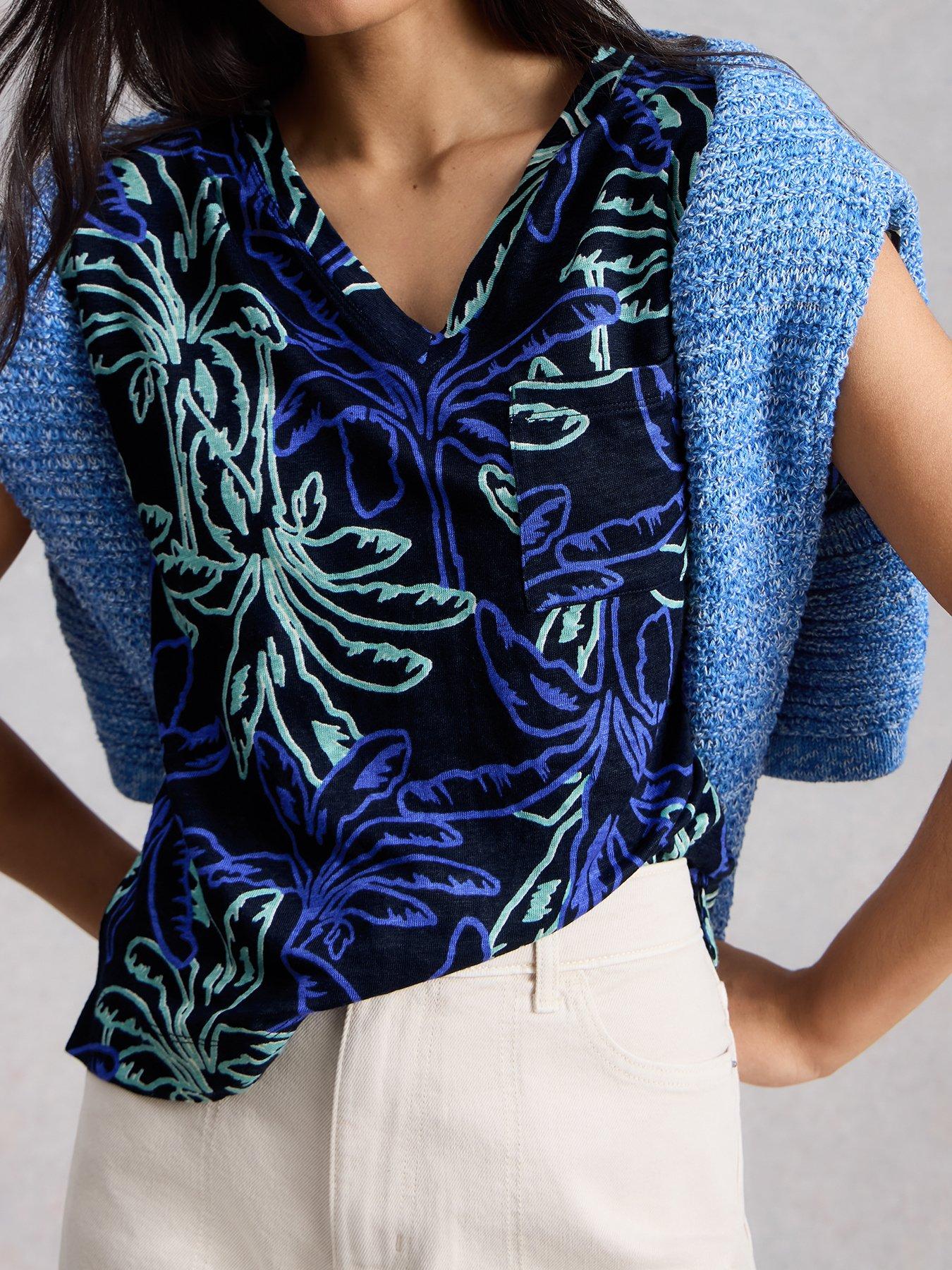 Image 4 of 6 of White Stuff Iris Linen Tee