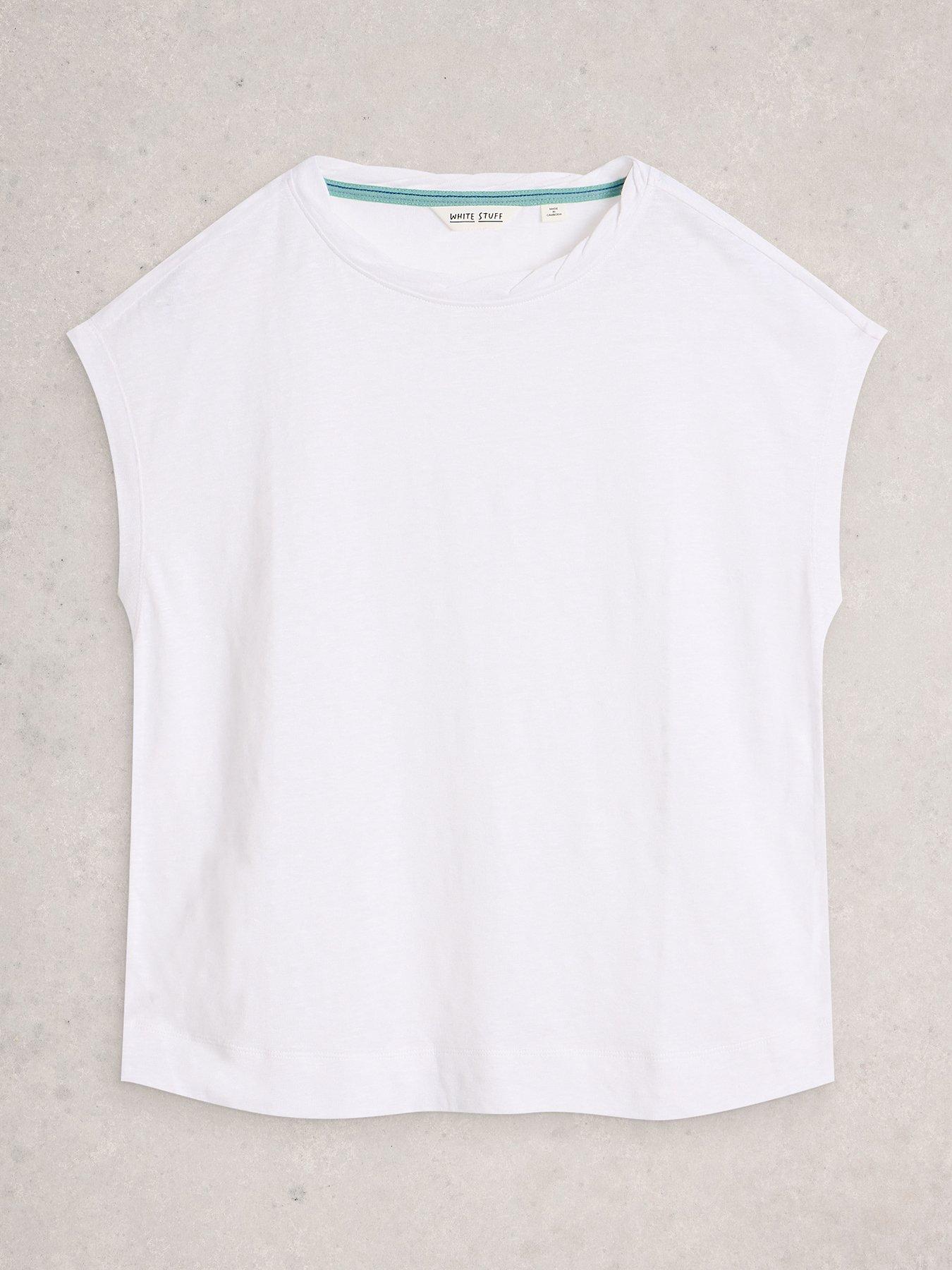  image of white-stuff-rowan-linen-t-shirt-white