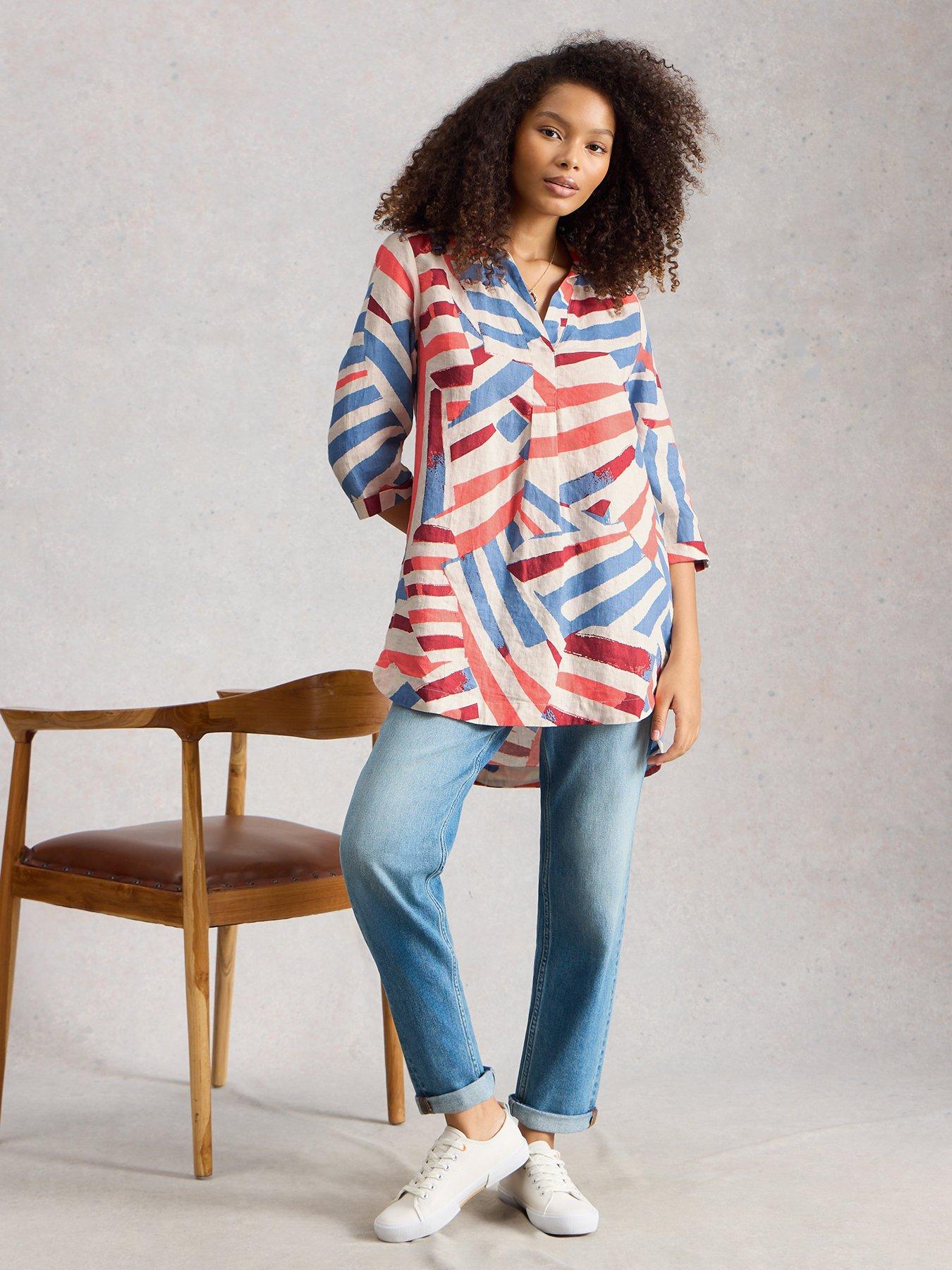 Image 3 of 6 of White Stuff Bianca Linen Tunic - White