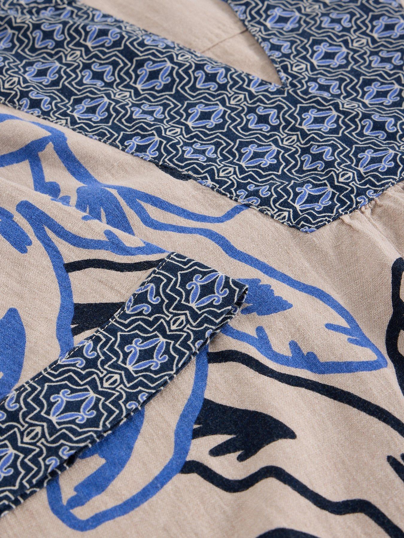  image of white-stuff-ash-linen-blend-top-beige