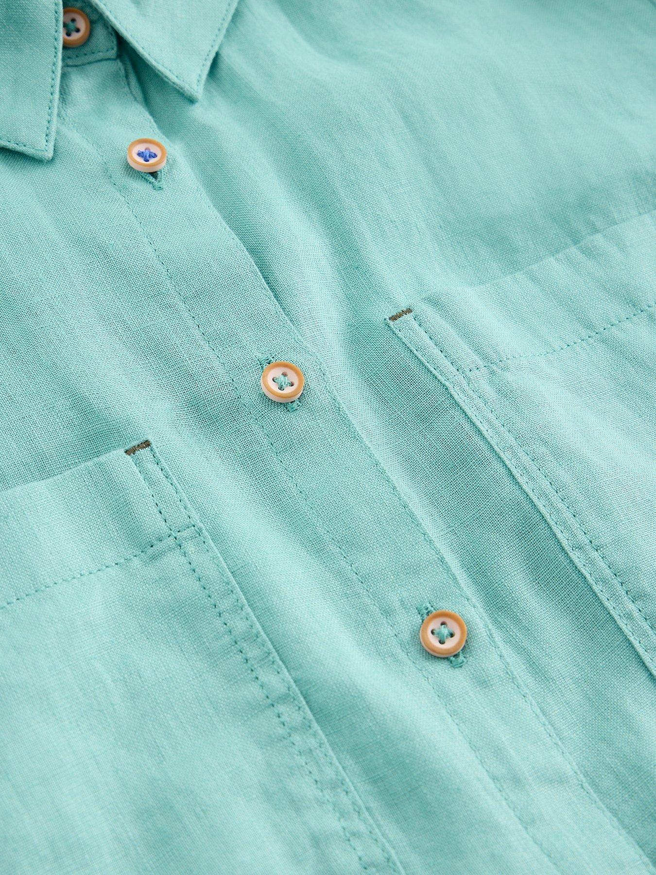 Image 6 of 6 of White Stuff Sophie Linen Shirt - Blue