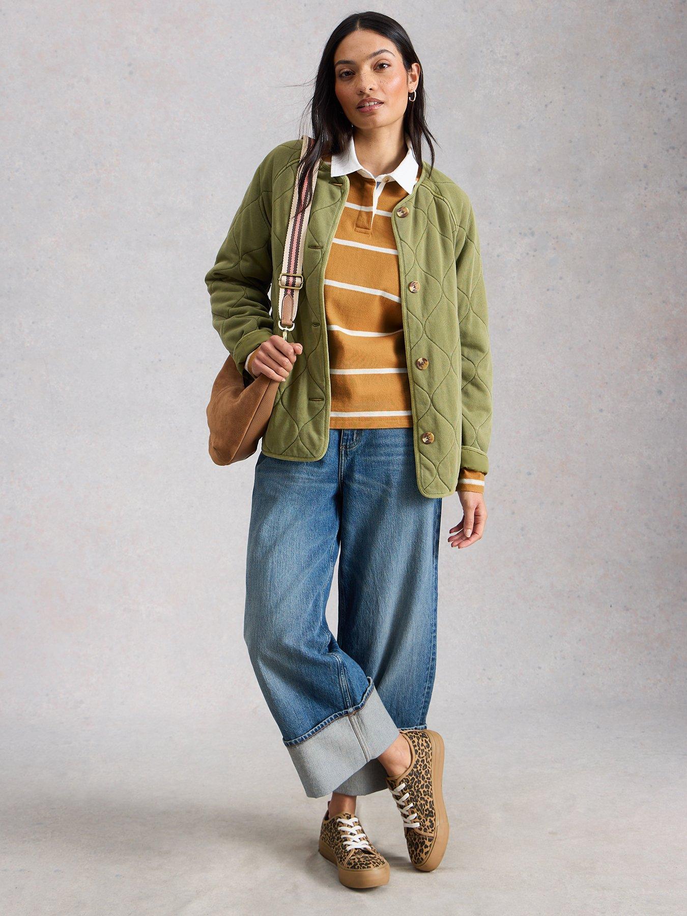  image of white-stuff-stella-stripe-rugby-top-yellow