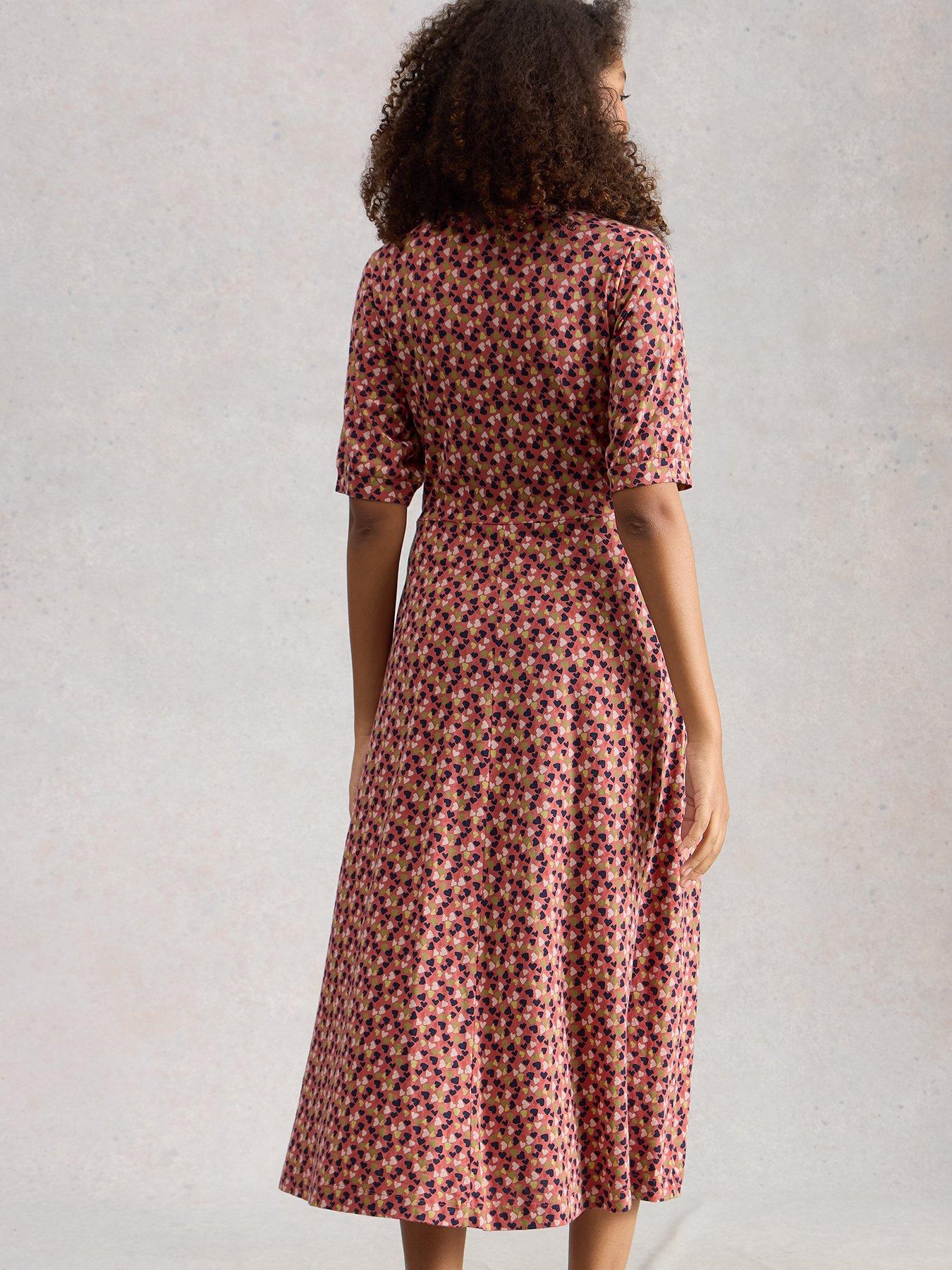 Image 2 of 6 of White Stuff Megan Jersey Dress - Pink