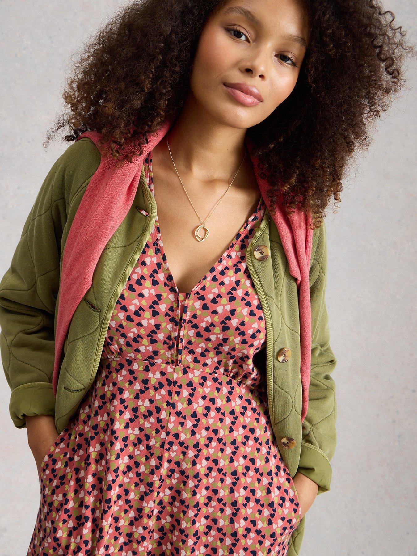 Image 4 of 6 of White Stuff Megan Jersey Dress - Pink