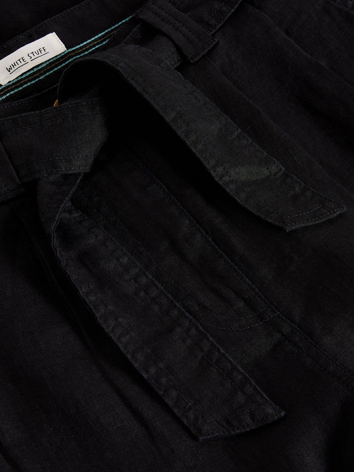 Image 6 of 6 of White Stuff Hadley Linen Trouser - Black